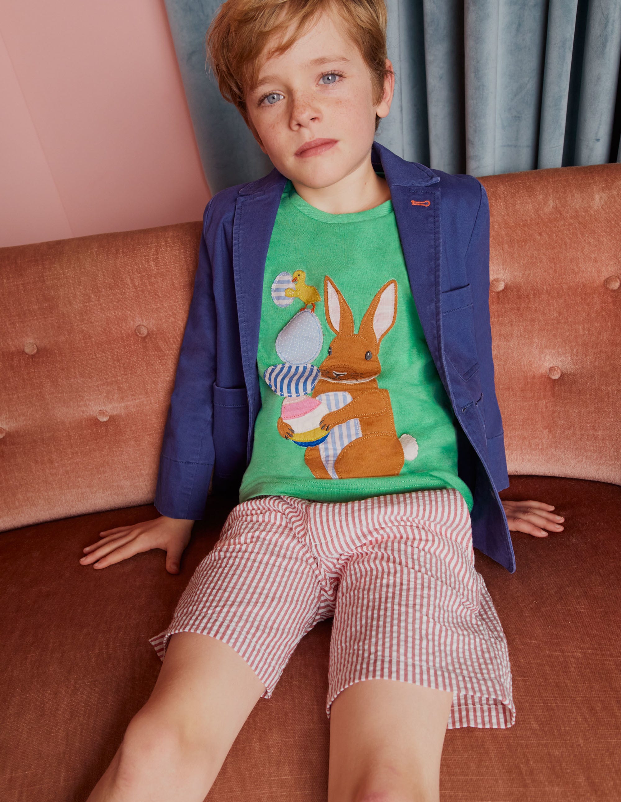 T-Shirt mit Osterapplikation-Aloe-Vera-Grün, Ostern - Image 5