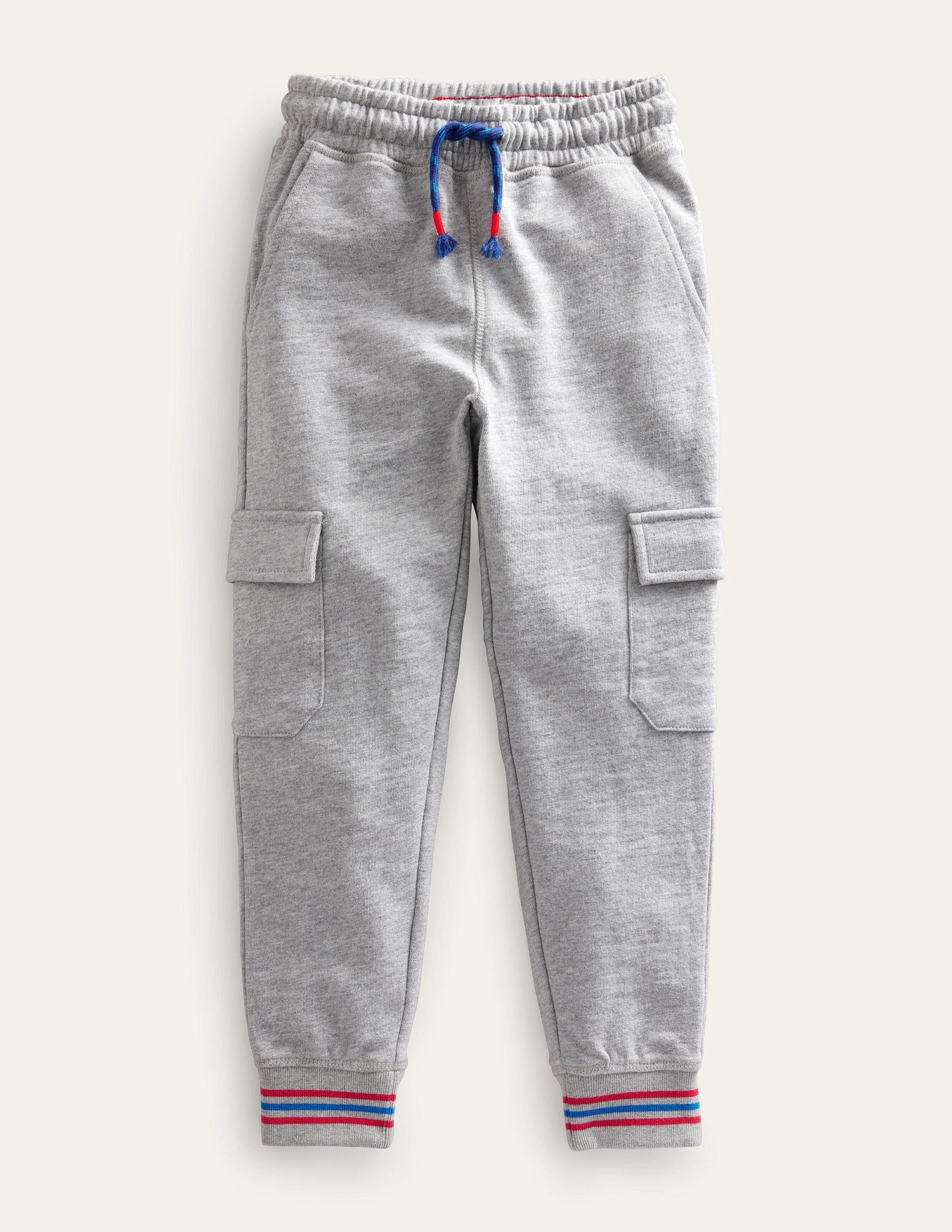 Cargo-Jogginghose aus Flammgarn-Grau Meliert - Image 1