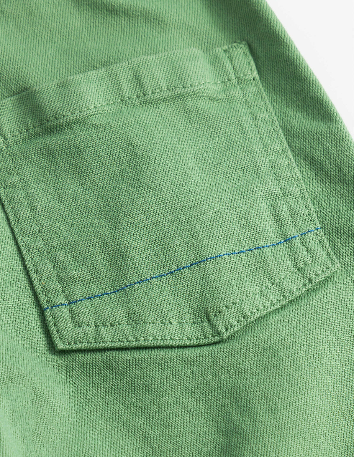 Lässige Hose mit Taschen-Dunkles Grasgrün-3