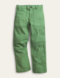 Lässige Hose mit Taschen-Dunkles Grasgrün
