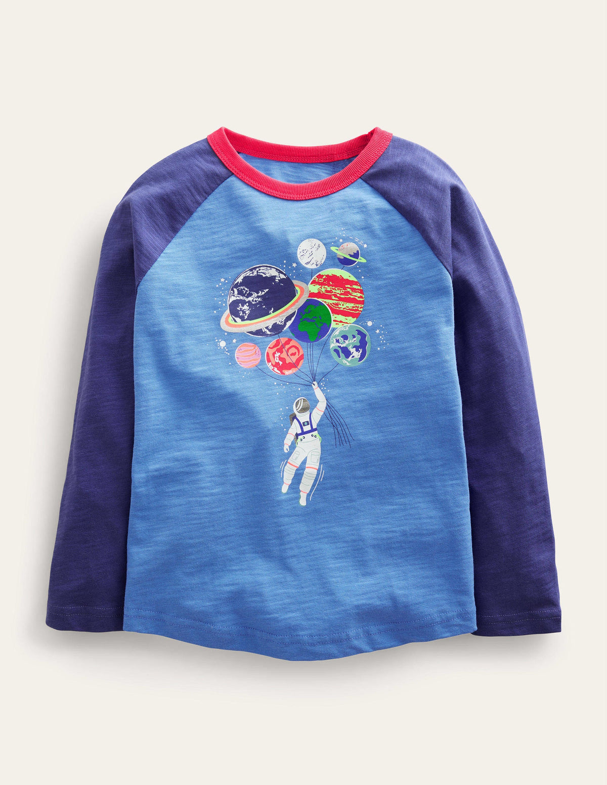 Glow Raglan T-shirt-Penzance Blue Space - Image 1