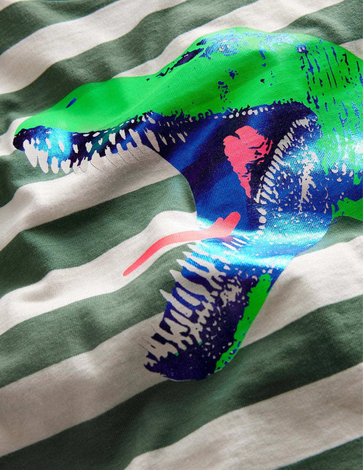T-shirt avec photo-Dinosaure gris galet/ivoire-3