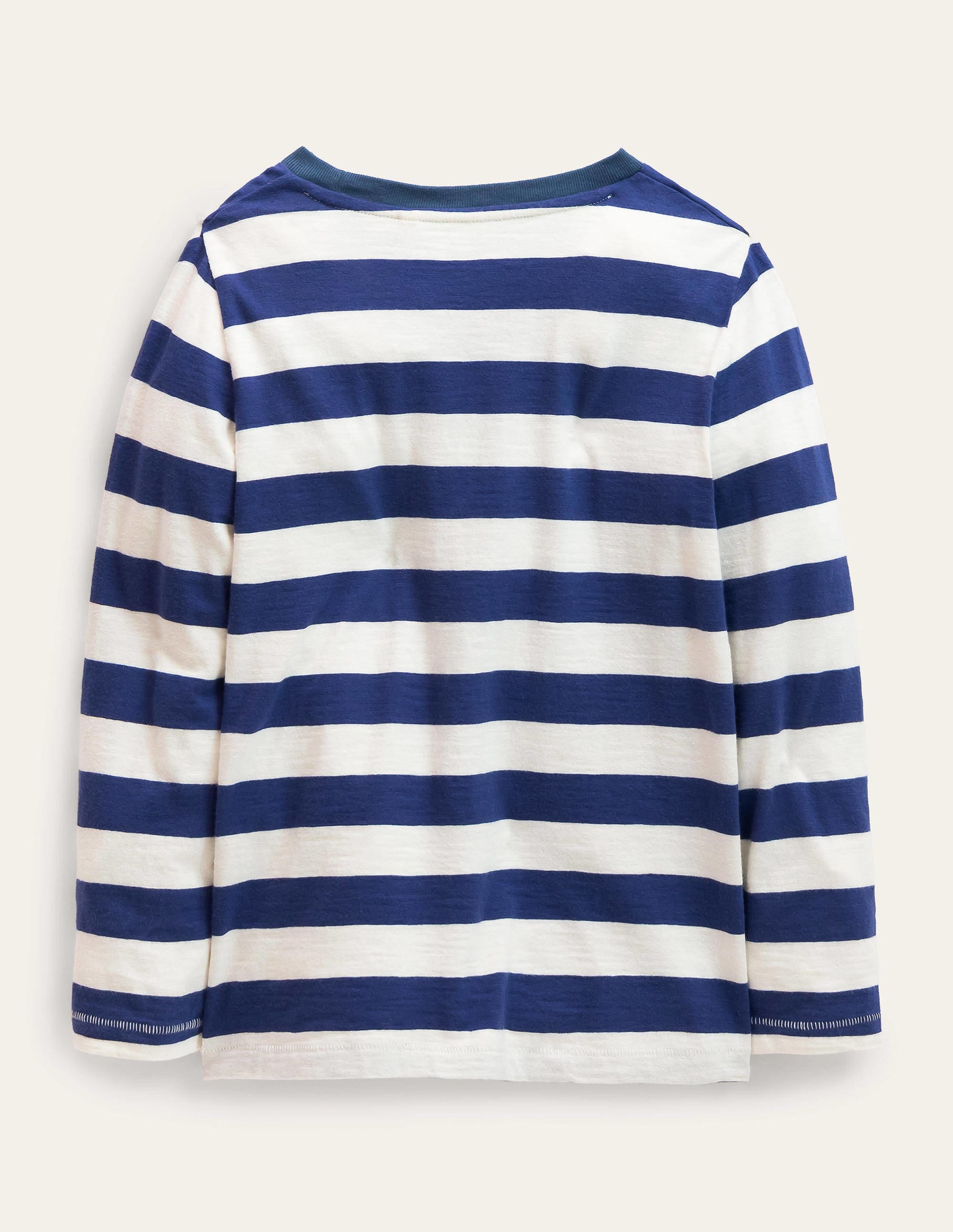 Long-sleeved Washed T-shirt-Starboard/Vanilla Pod - Image 2