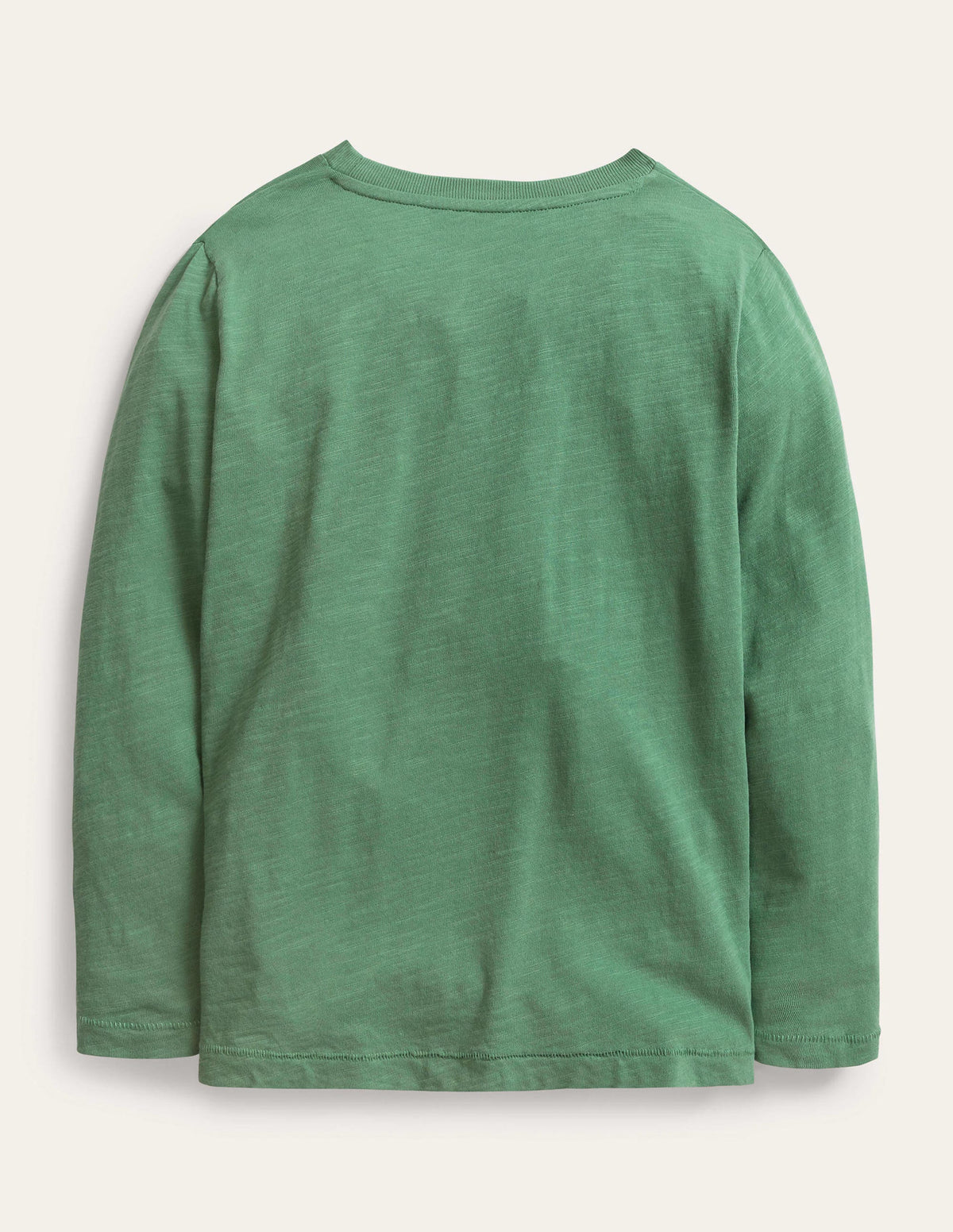Long-sleeved Washed T-shirt-Rosemary Green - Image 2