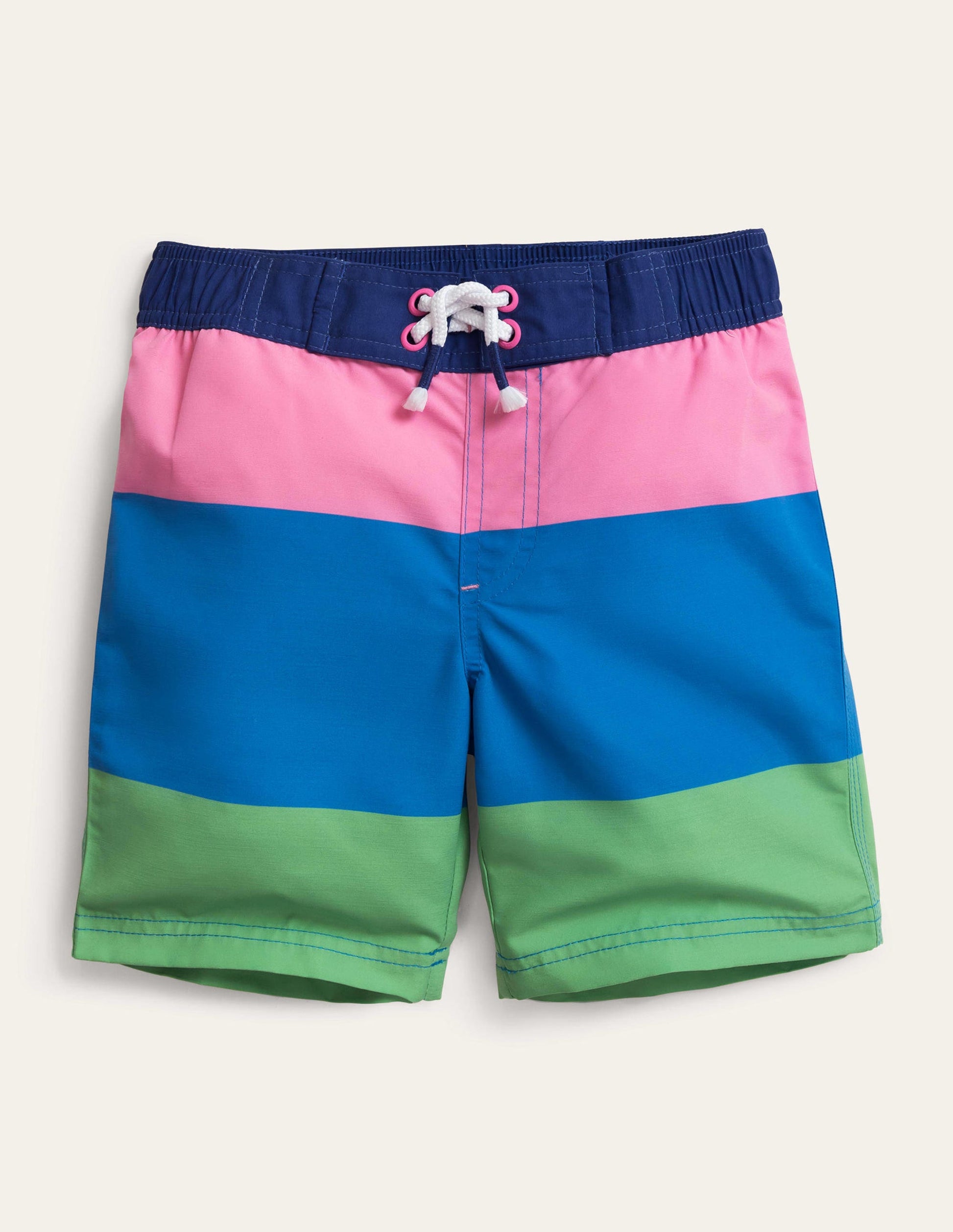 Board Shorts-Wild Orchid Multi Stripe-1