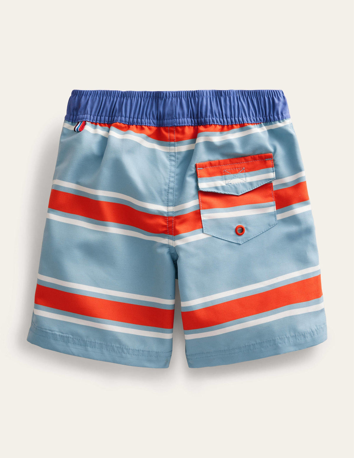Board Shorts-Turmalin/Feuerrot, Gestreift - Image 2