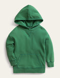 Stückgefärbter Hoodie-Dunkles Grasgrün