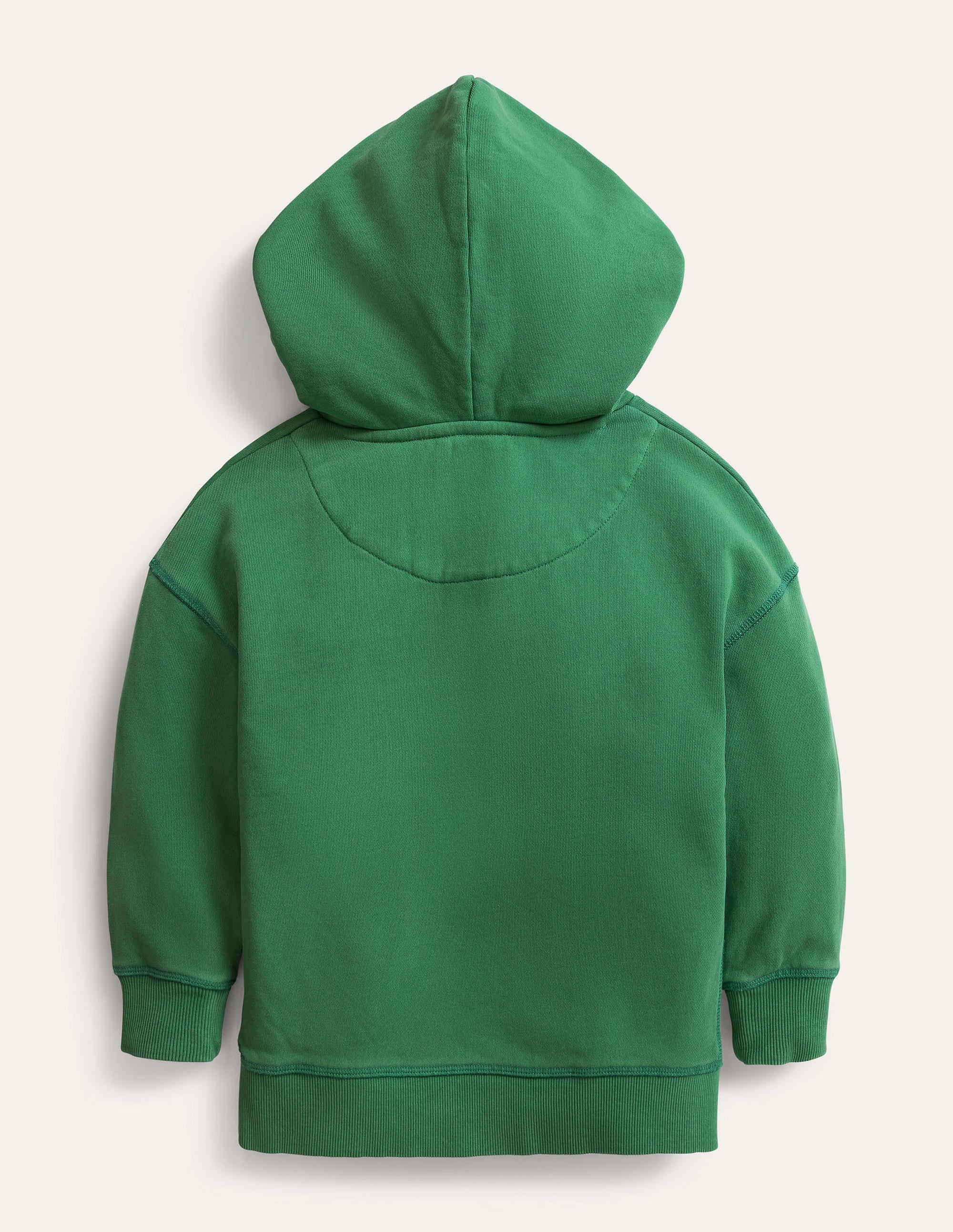 Stückgefärbter Hoodie-Dunkles Grasgrün - Image 2