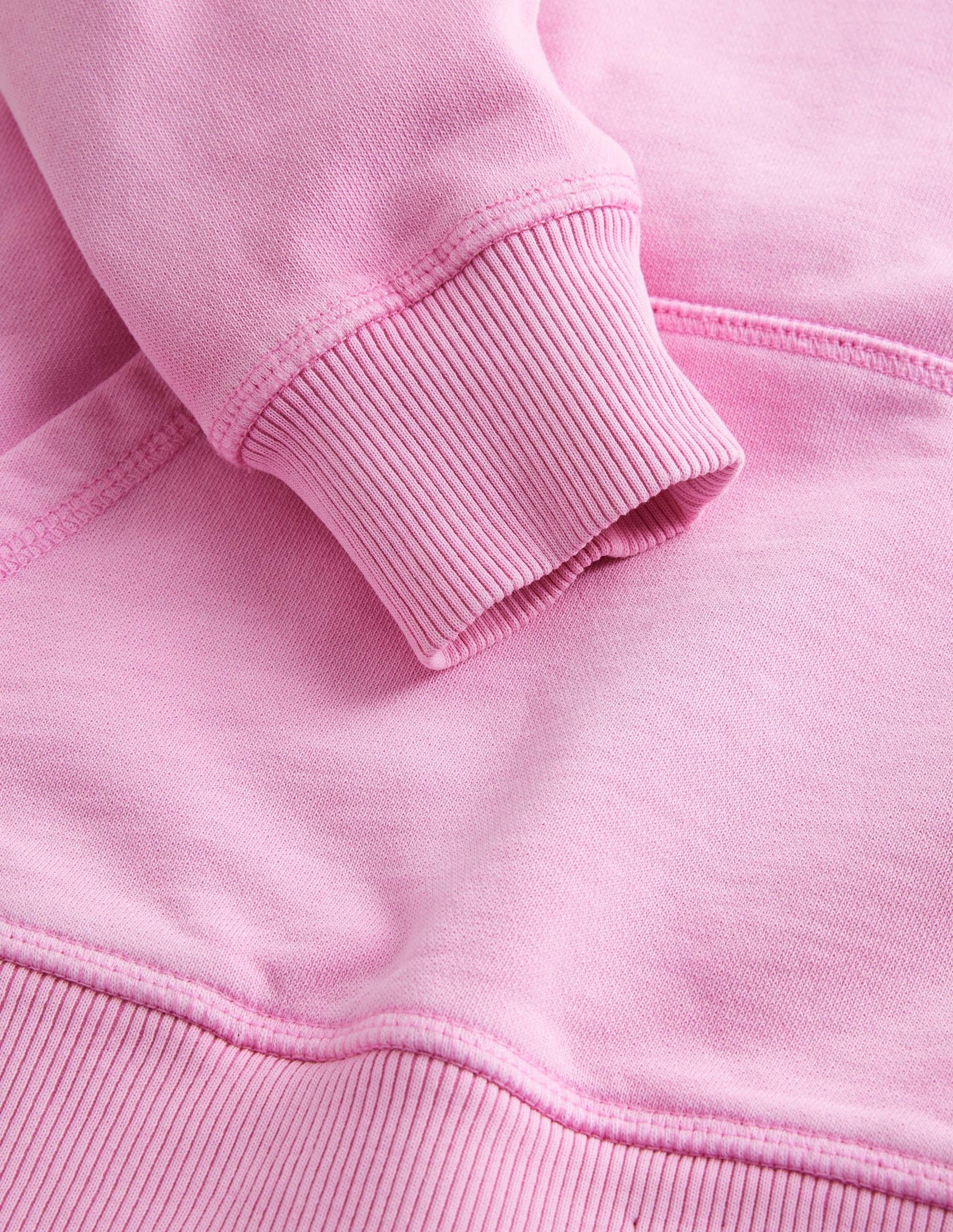 Sweat à capuche teint en pièce-Mousseline lilas-3