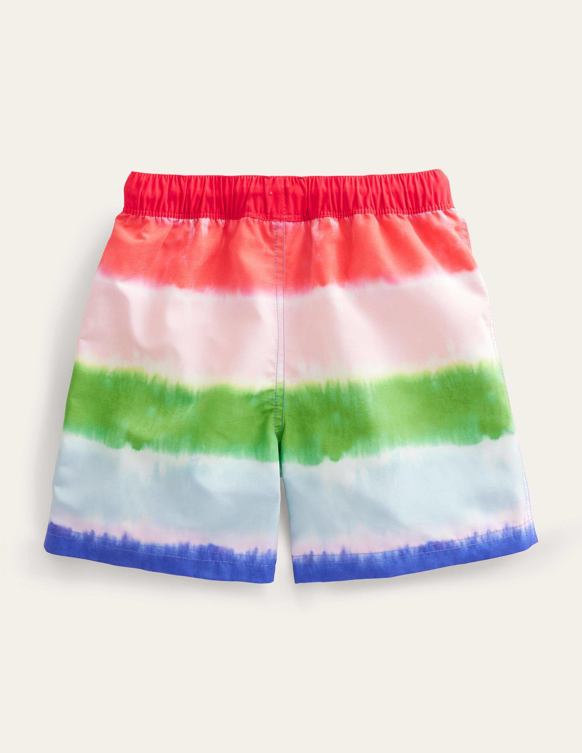 Badeshorts-Delfinrosa/Marmeladenrot, Batikmuster - Image 2