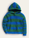 Superweicher Hoodie-Hellblau, Gestreift