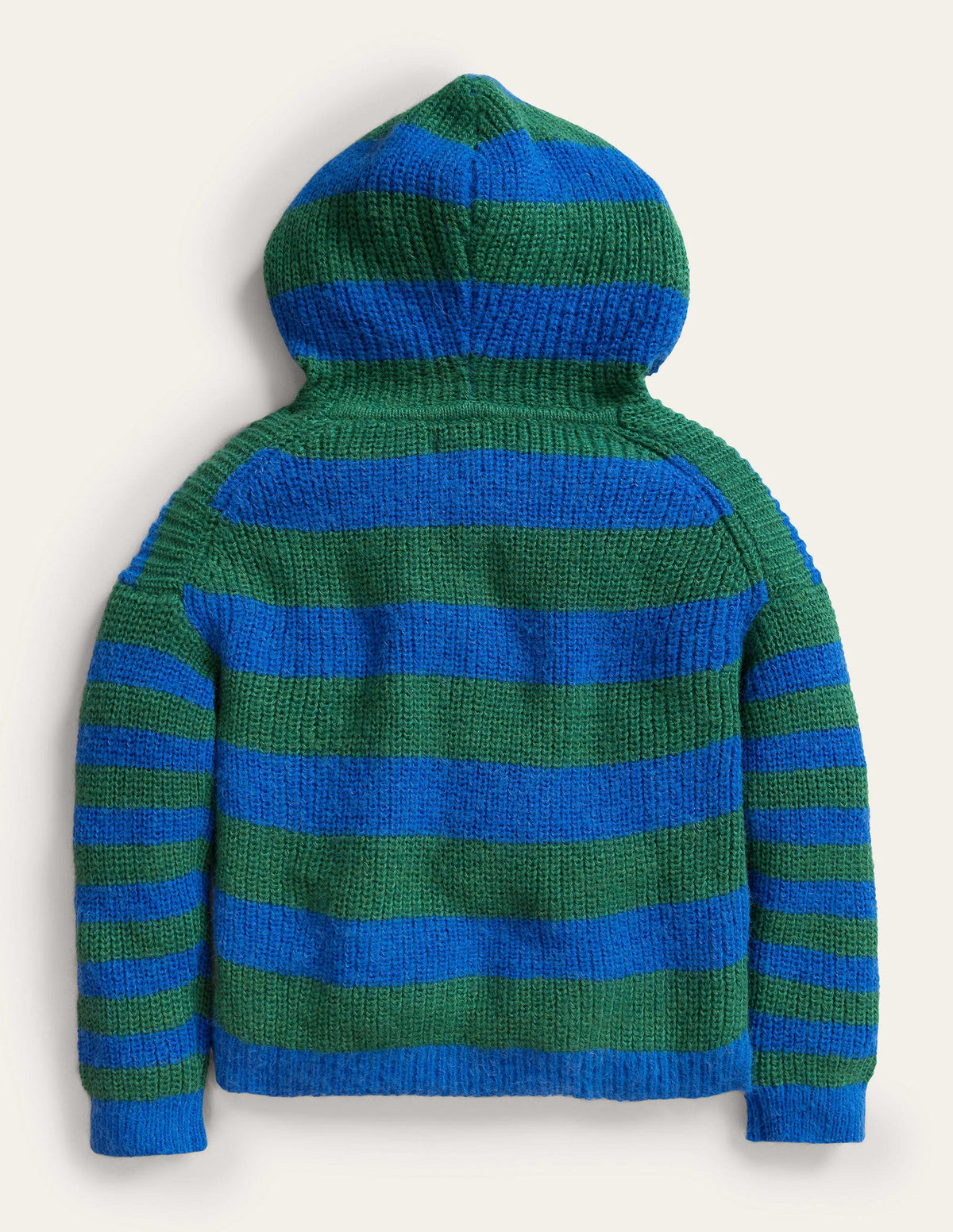 Superweicher Hoodie-Hellblau, Gestreift - Image 2