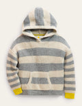 Superweicher Hoodie-Grau Meliert, Gestreift
