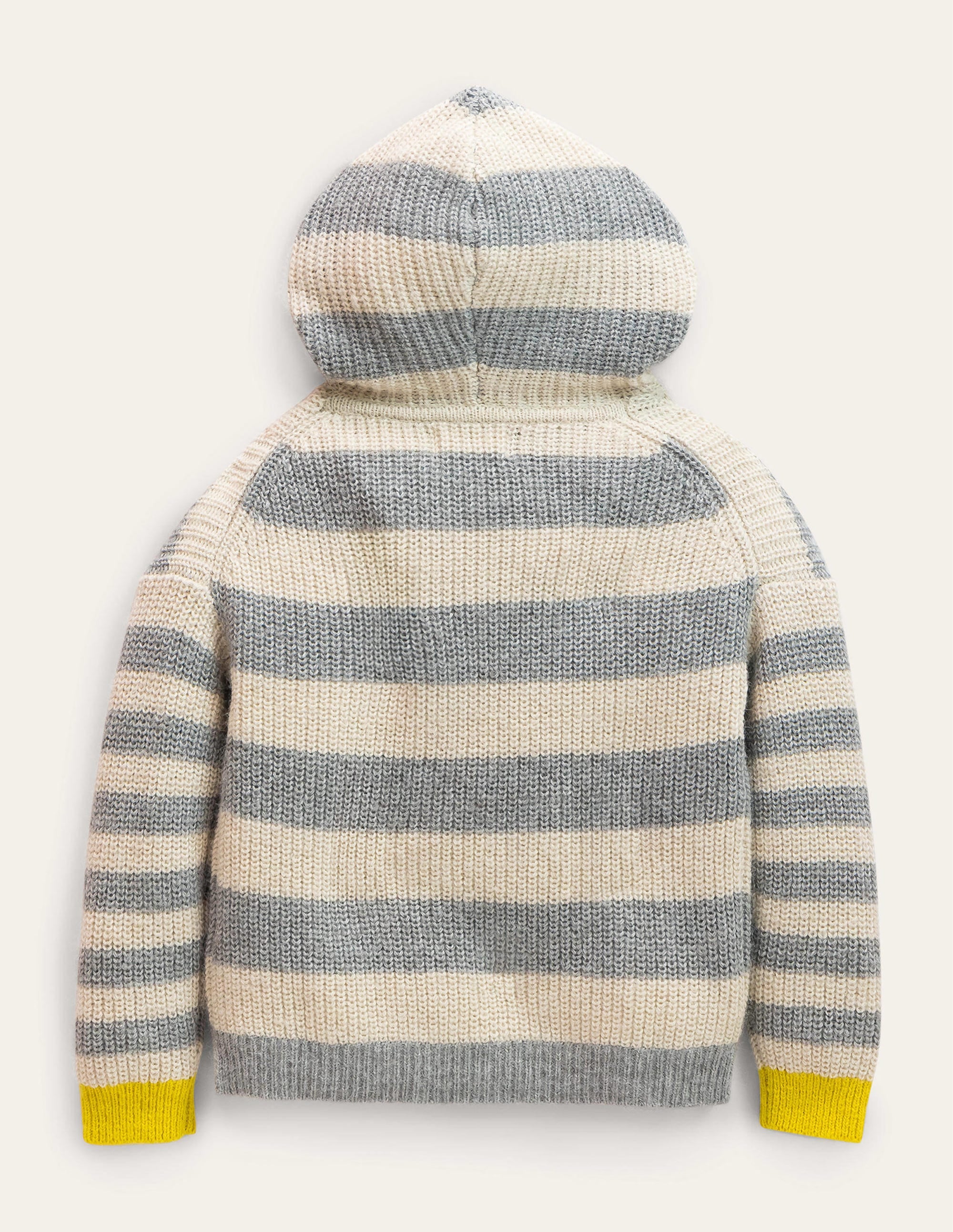 Superweicher Hoodie-Grau Meliert, Gestreift - Image 2