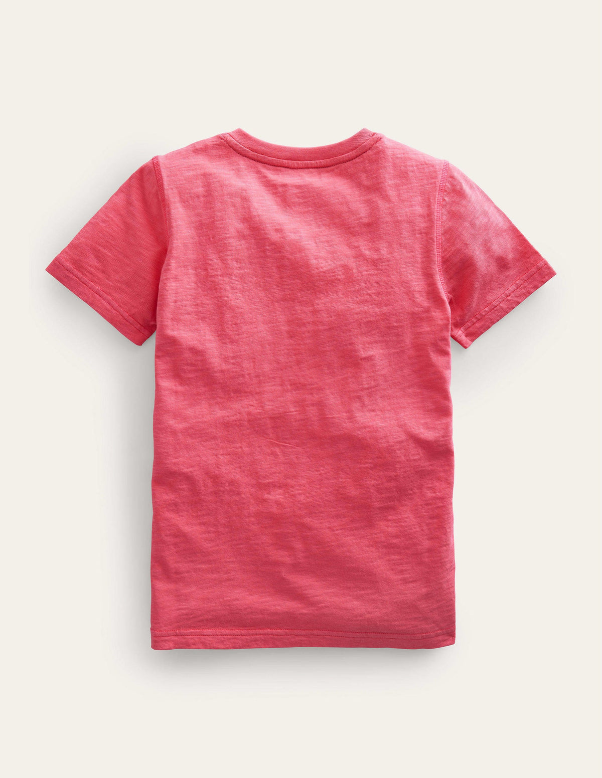 Henley T-Shirt aus gewaschener Baumwolle-Bonbonrosa - Image 2