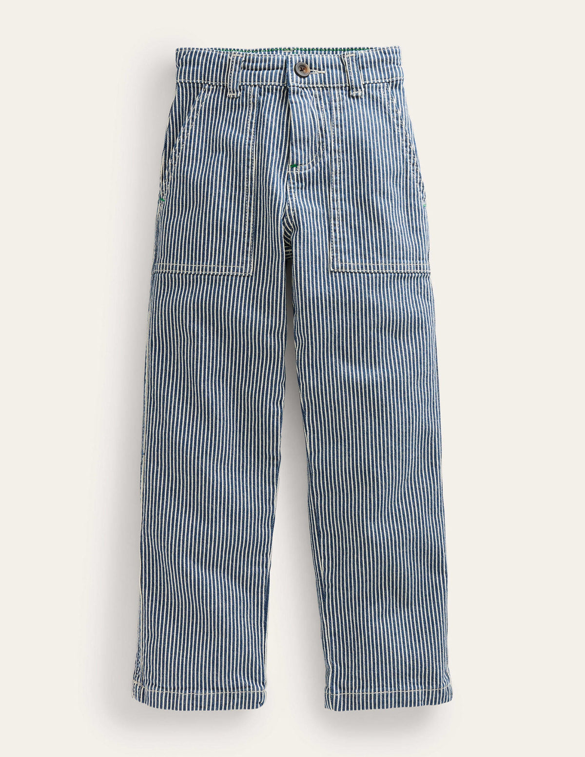 Lässige Hose mit Taschen und feinen Streifen-Feine Streifen-1