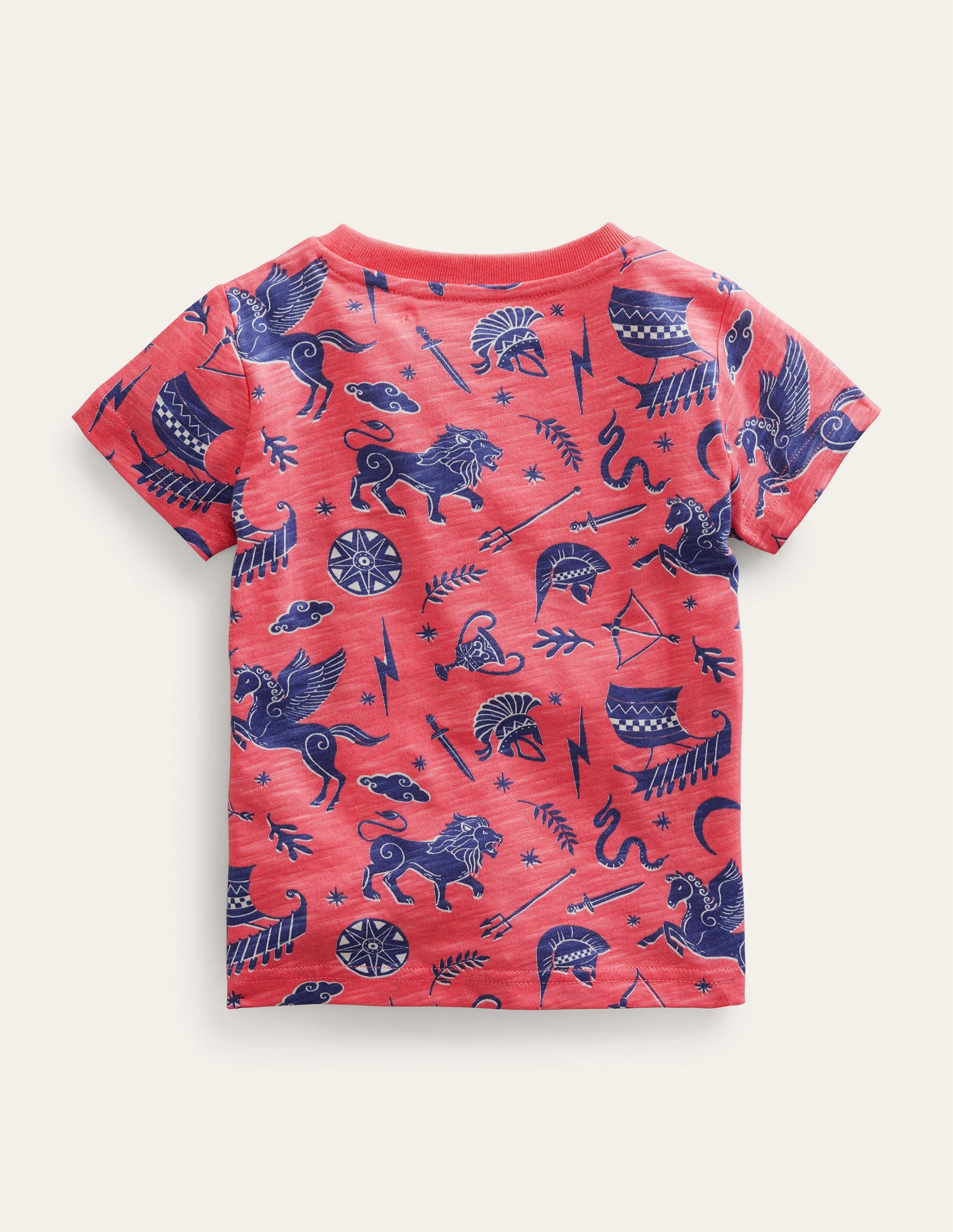 T-Shirt mit durchgehendem Muster-Französisches Rosa - Image 2