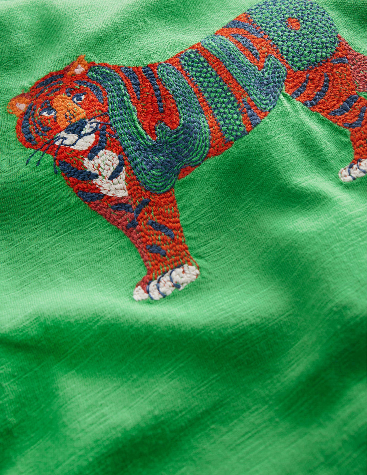 T-Shirt mit Tiermotiv-Aloe-Vera-Grün, Tiger - Image 3
