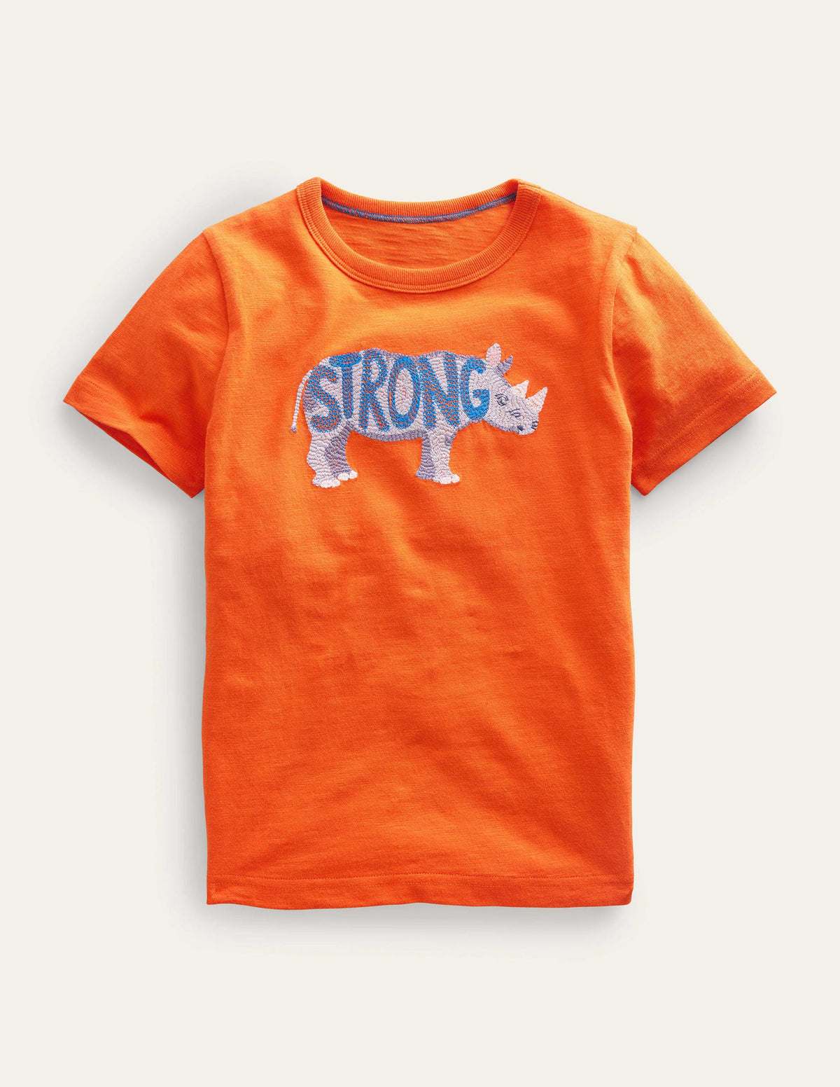 T-Shirt mit Tiermotiv-Feueropal, Nashorn-1