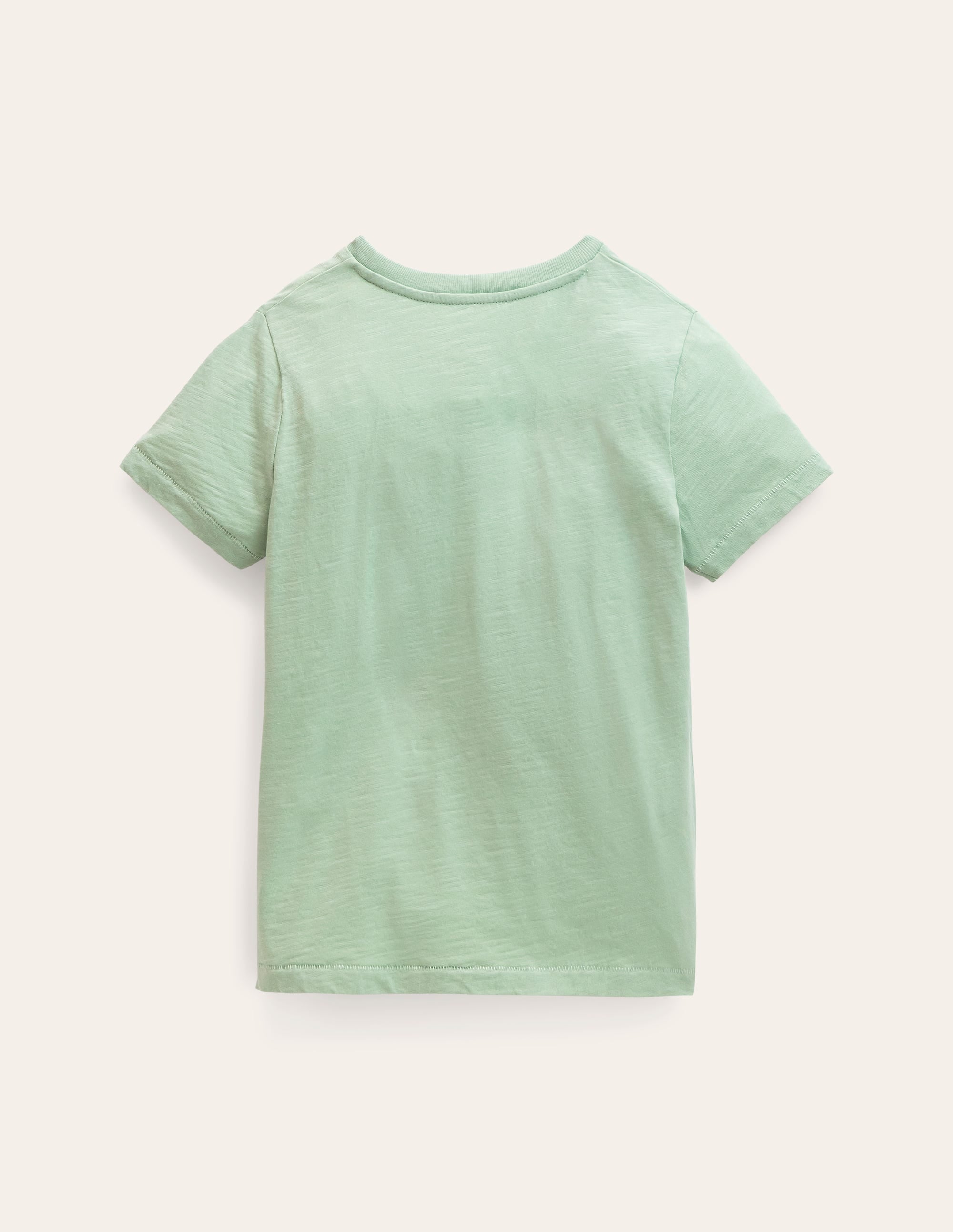Washed Slub T-shirt-Deep Grass Green - Image 2