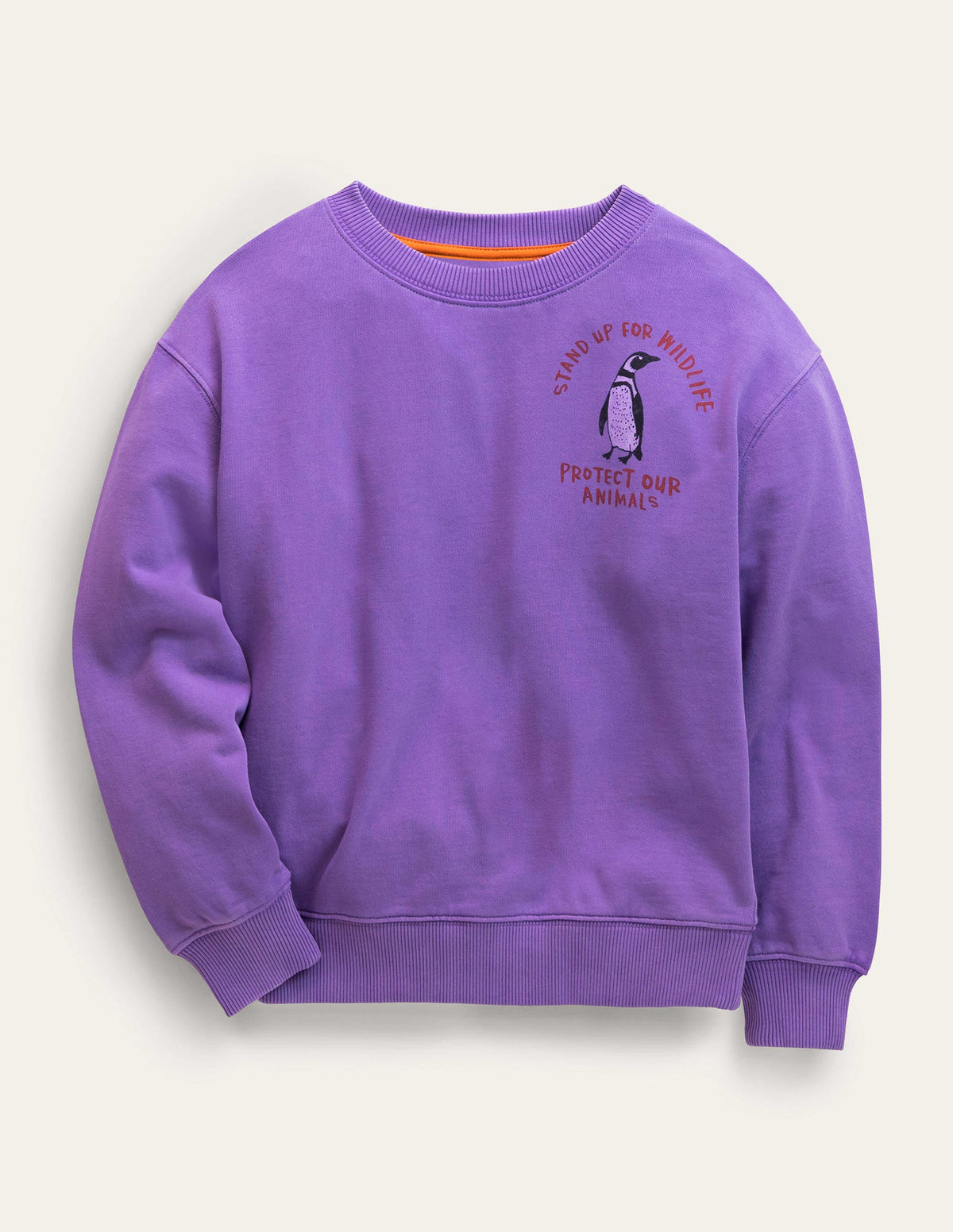 Sweatshirt mit Motiv-Asternviolett-1