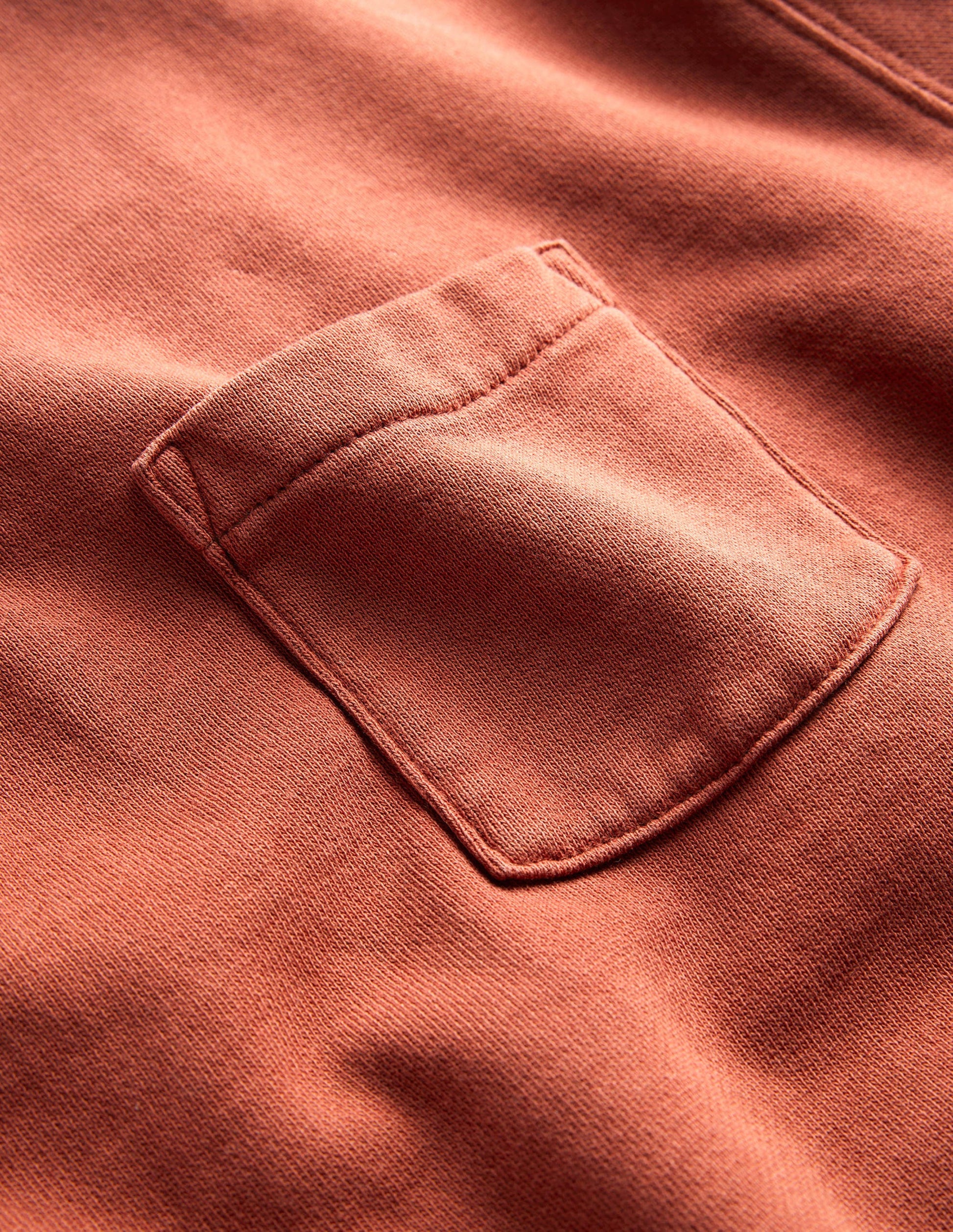 Einfarbiges Baggy-Sweatshirt-Kastanienbraun-3