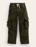 Cargohose aus Cord-Klassisches Khaki