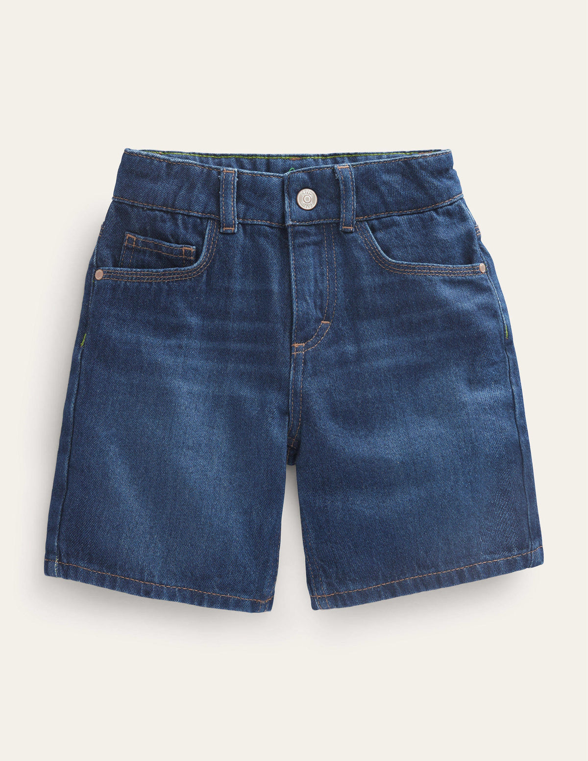 Short décontracté en jean-Vintage foncé-1