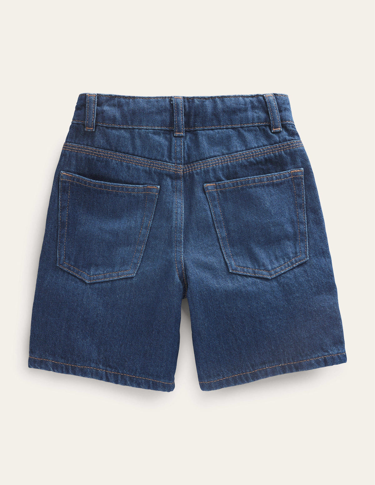 Short décontracté en jean-Vintage foncé-2
