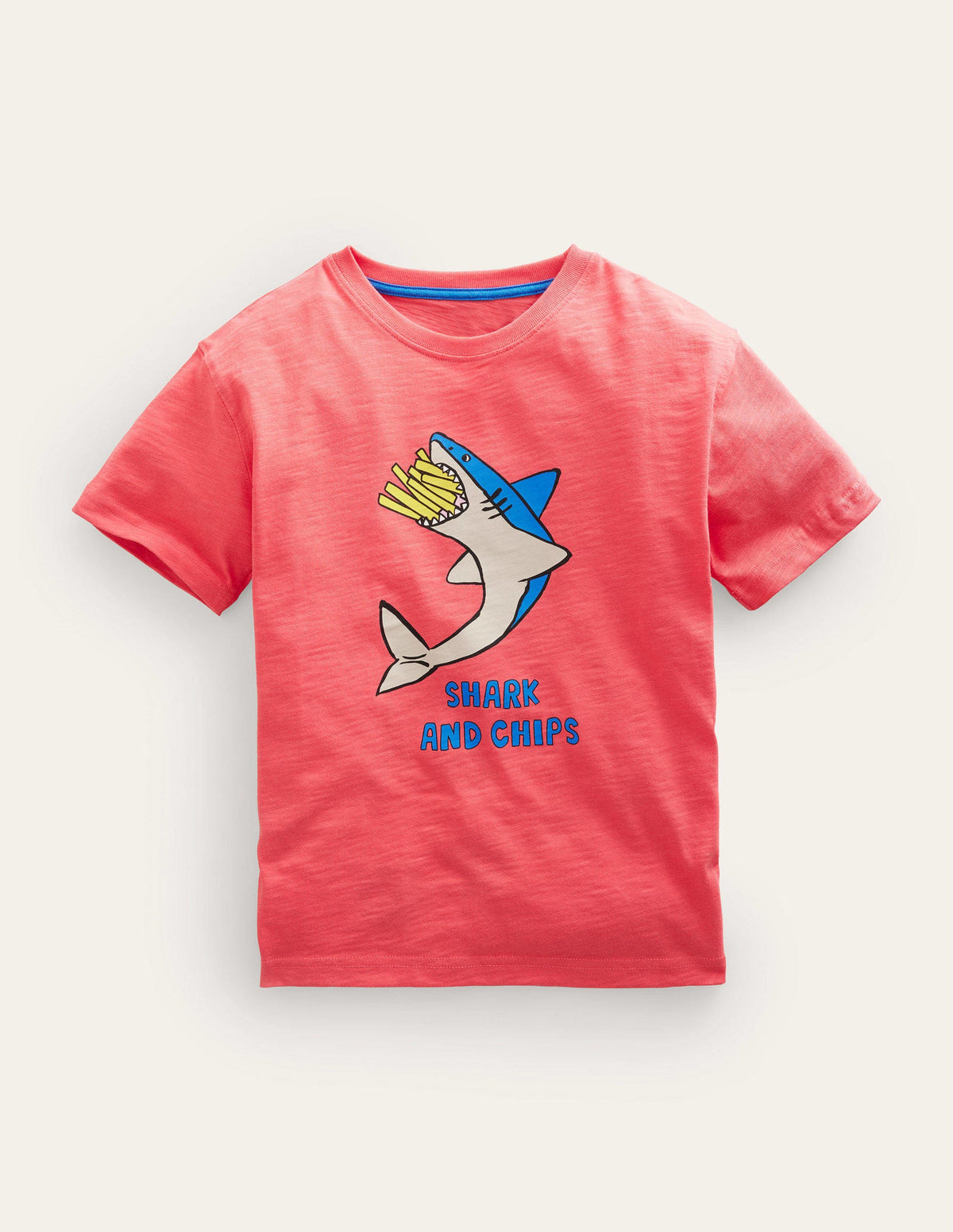 T-Shirt mit witzigem Motiv-Marmeladenrot, Hai - Image 1