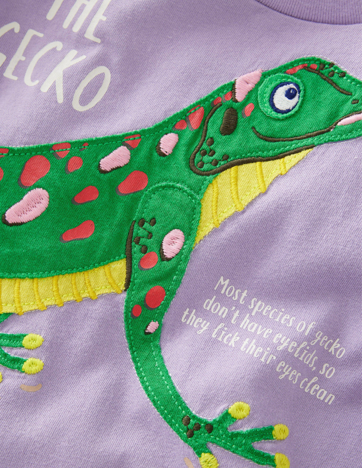 Animal Facts T-shirt-Misty Lavender Lizard - Image 3