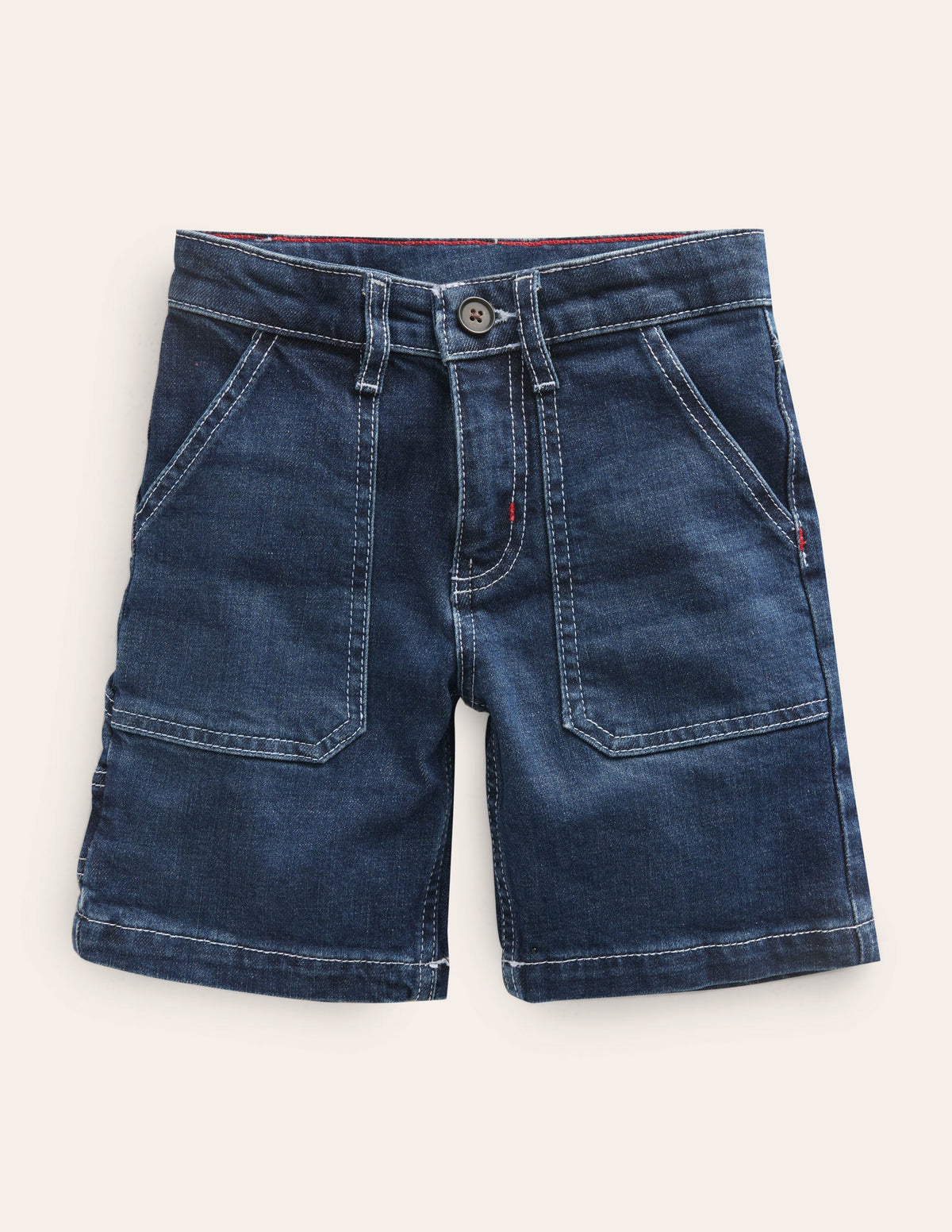 Canvas Carpenter Shorts-Mid Wash-1