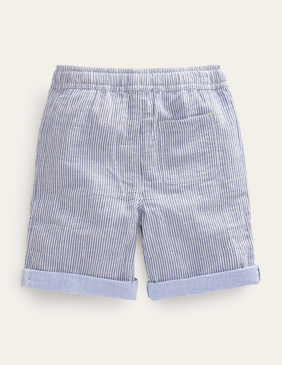 Lightweight Holiday Shorts-College Navy Ticking - Image 2