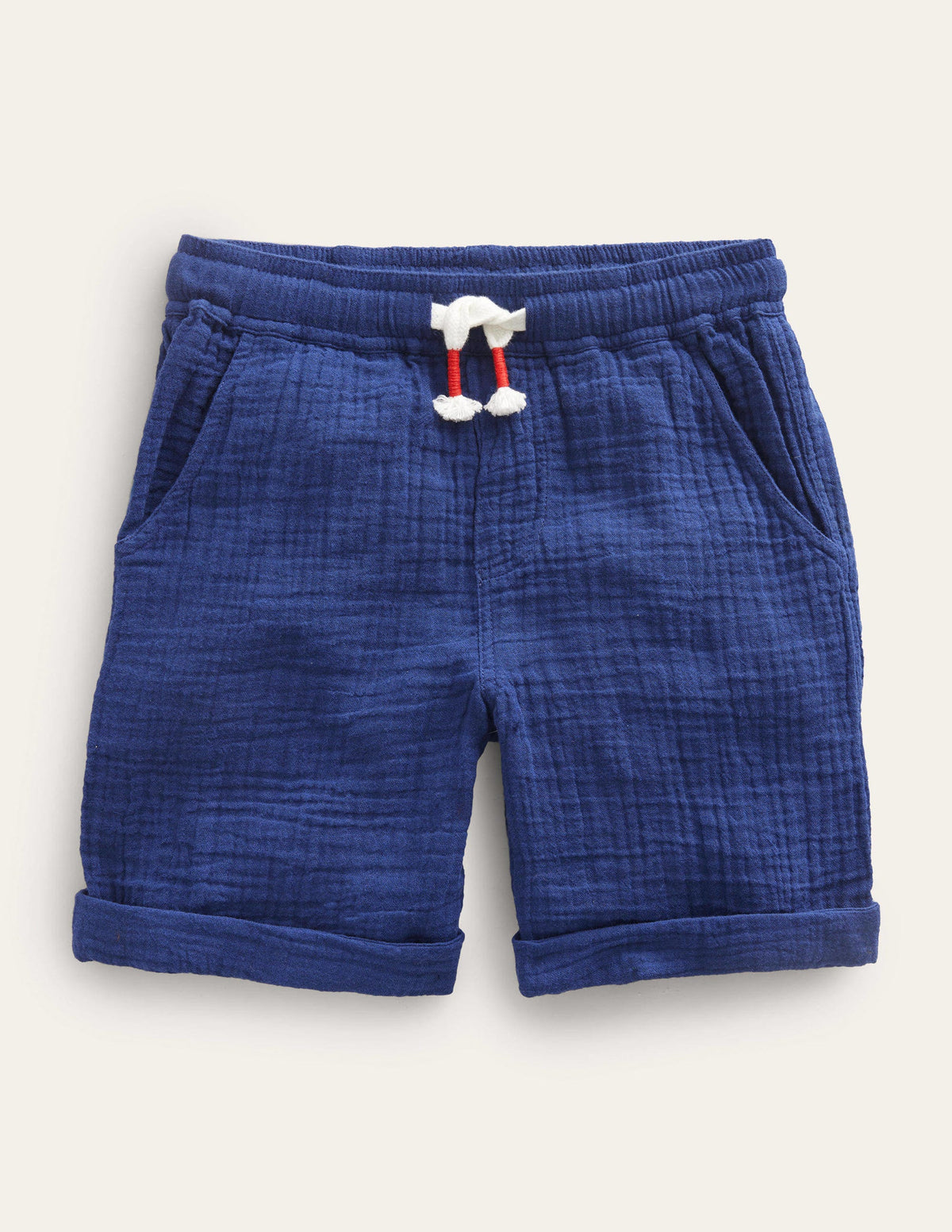 Short de vacances léger-Chambray foncé - Image 1