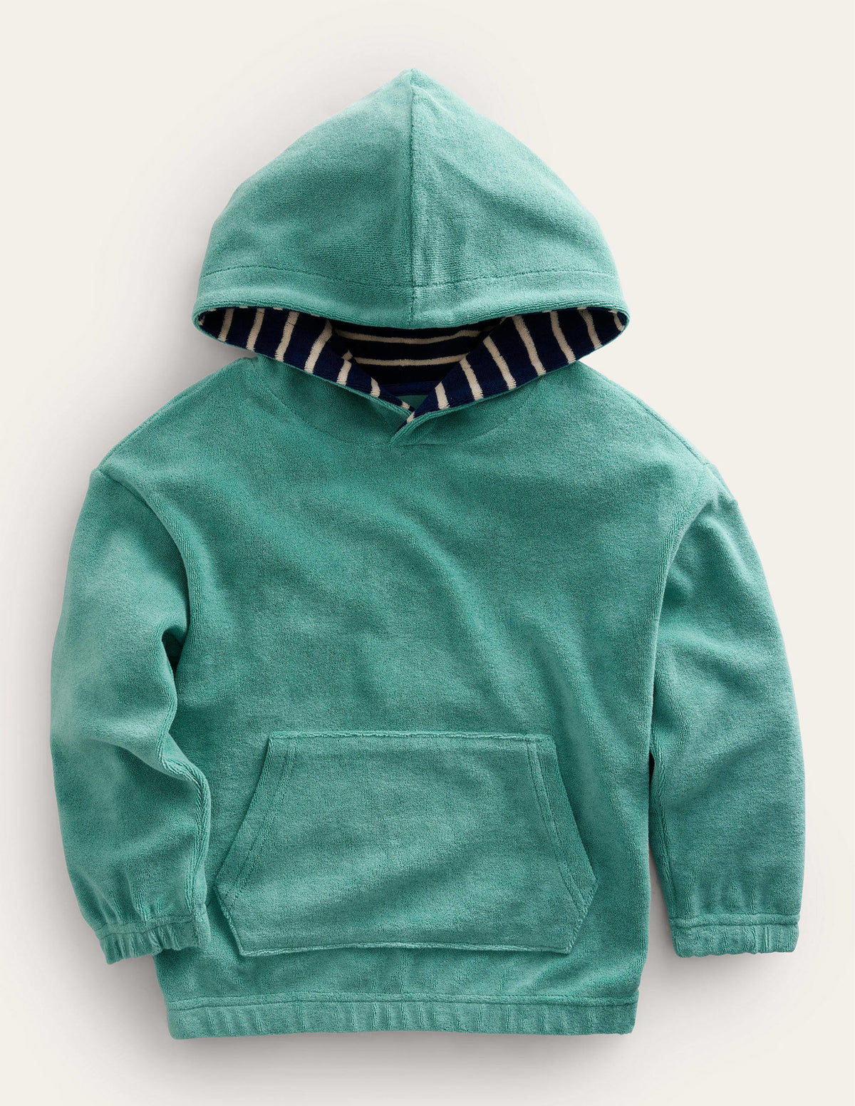 Towelling Hoodie-Cove Blue - Image 1