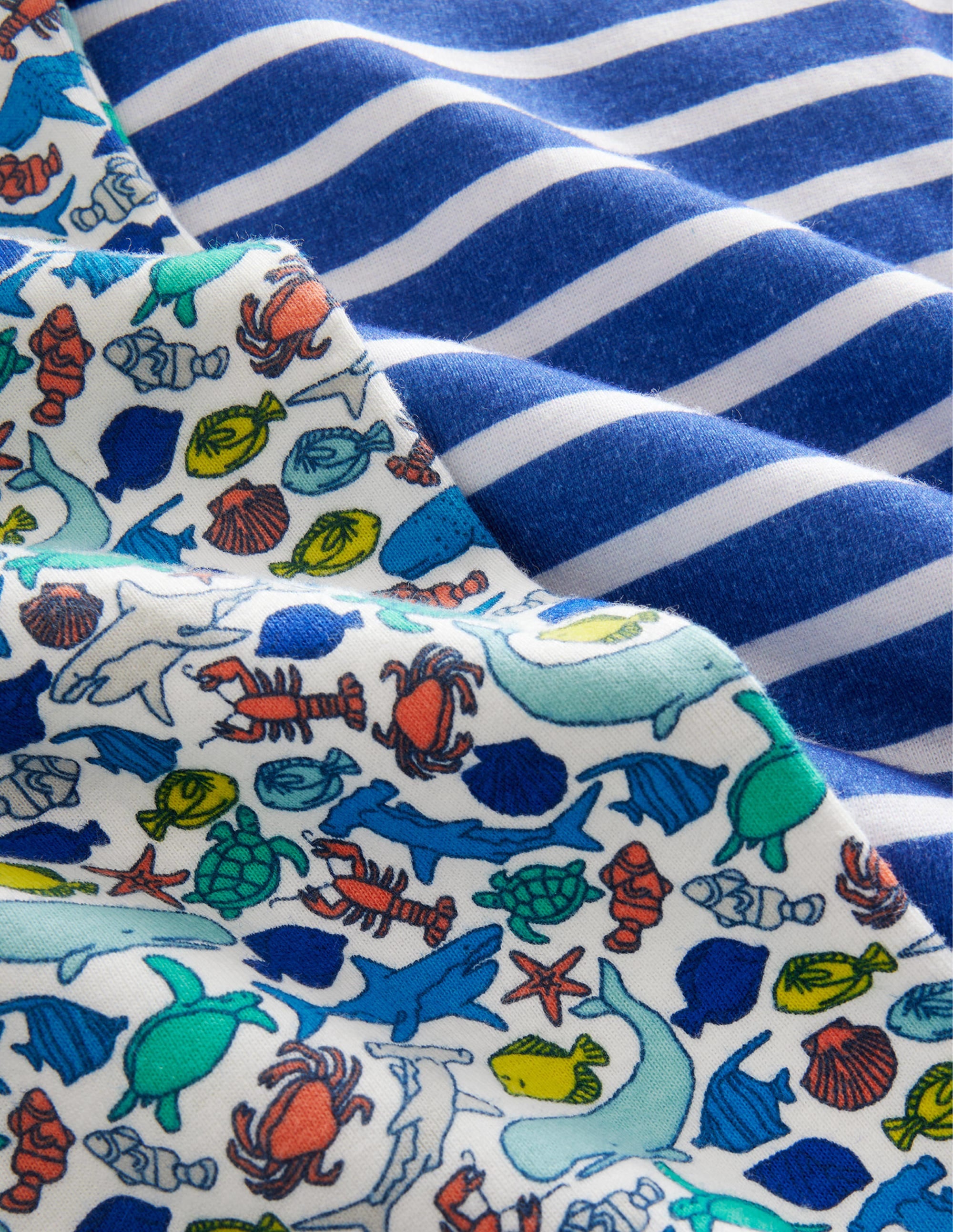 Snug Twin Pack Short Pyjamas-Multi Reef - Image 3