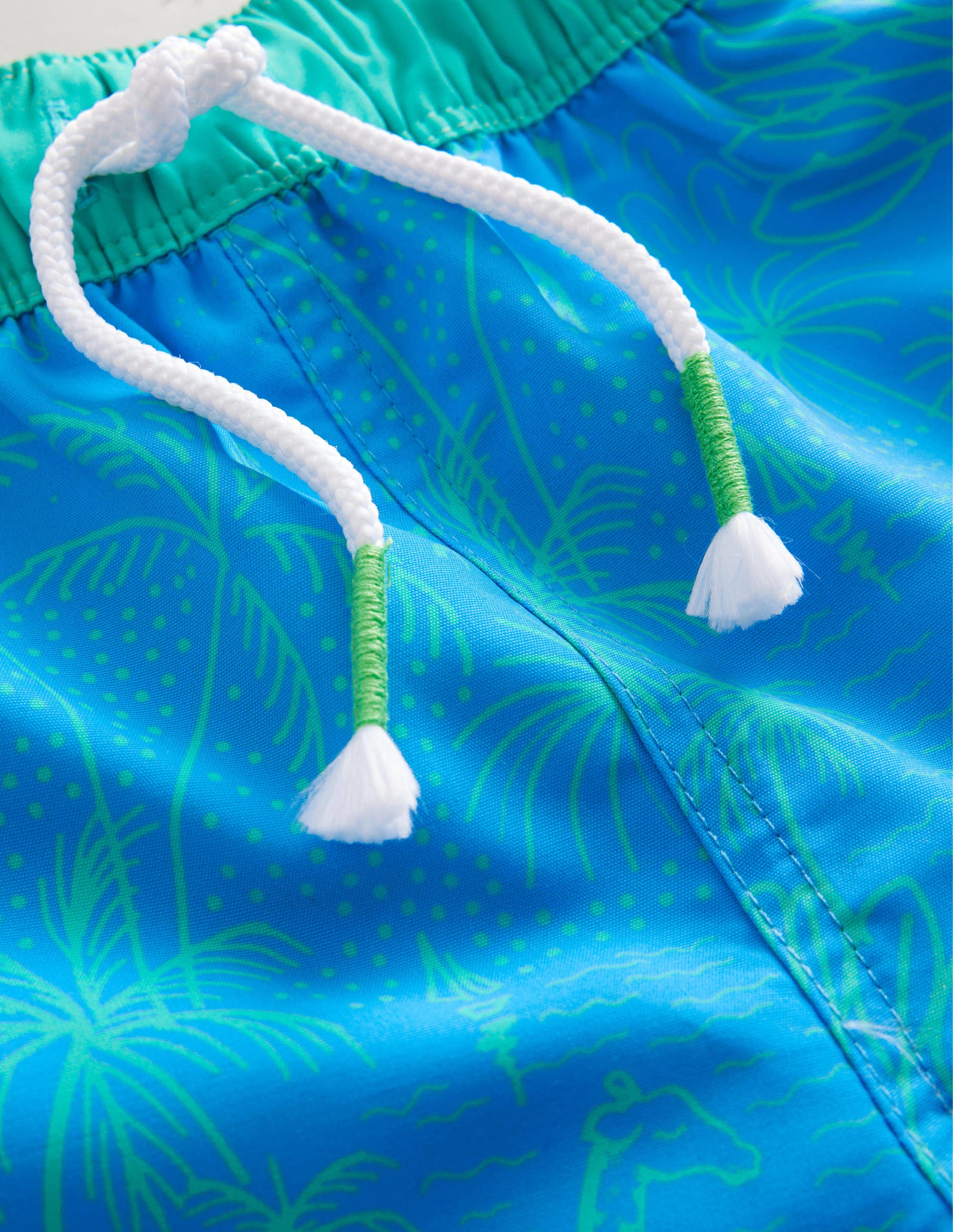 Badeshorts-Griechisches Blau Leopard - Image 3