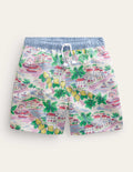 Badeshorts-Bunt, Szene