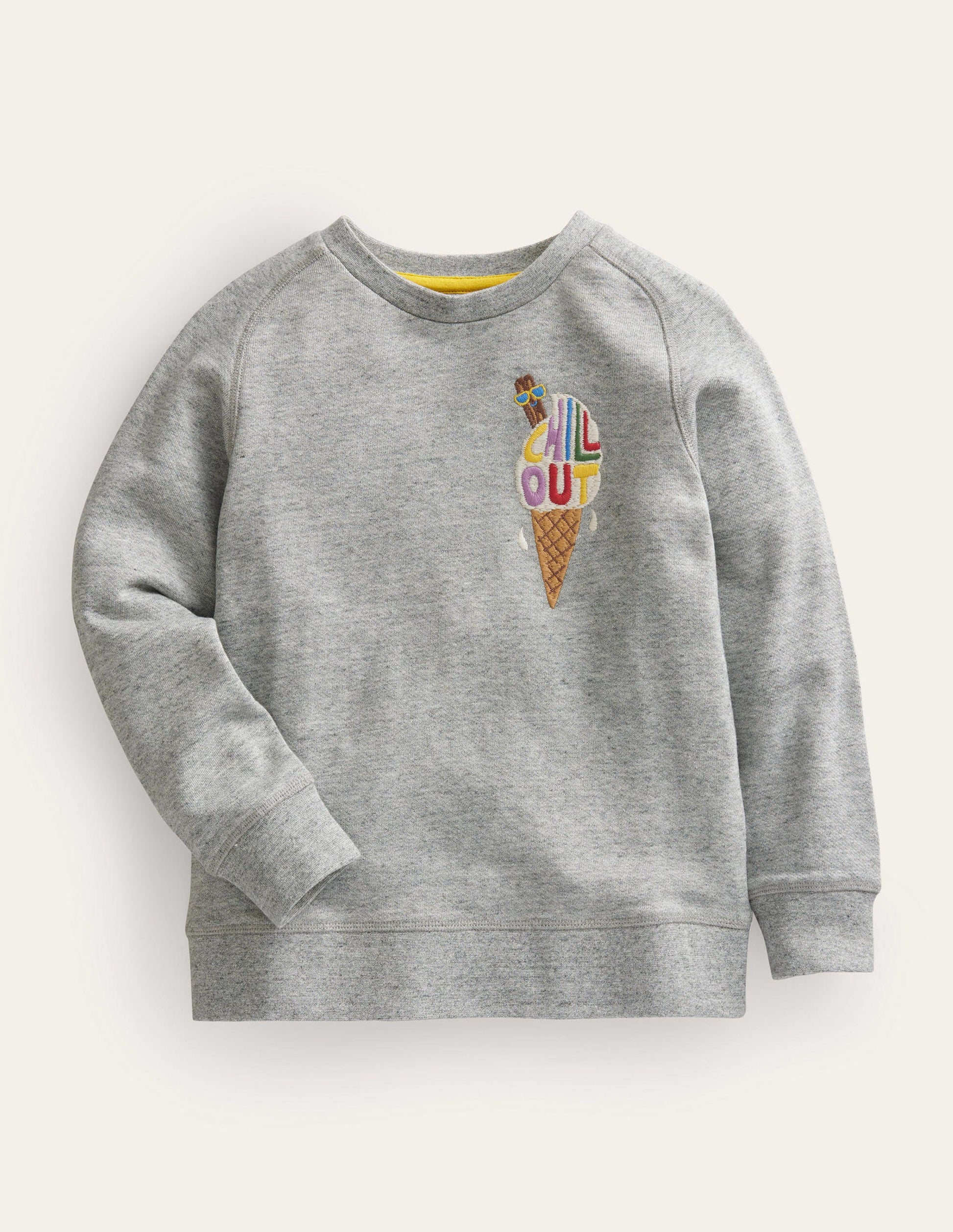 Sweatshirt mit Motiv-Grau, Eiscreme-1