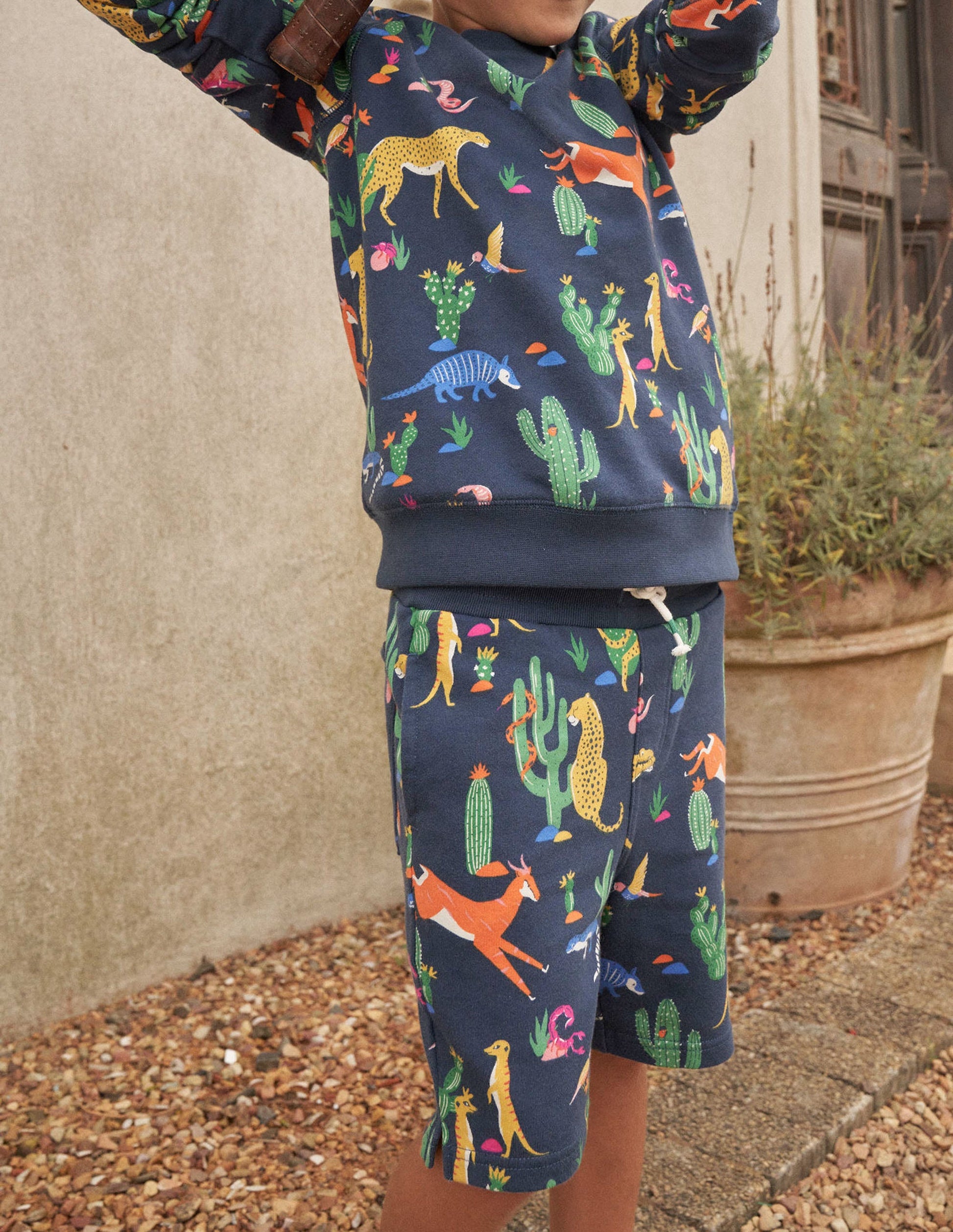 Gemusterte Jerseyshorts-Bunt, Tiere-4