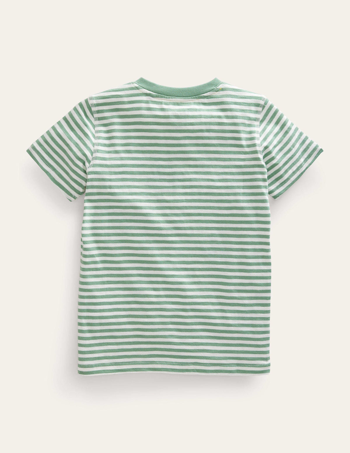 Henley T-Shirt aus gewaschener Baumwolle-Naturweiß/Zultanitgrün - Image 2