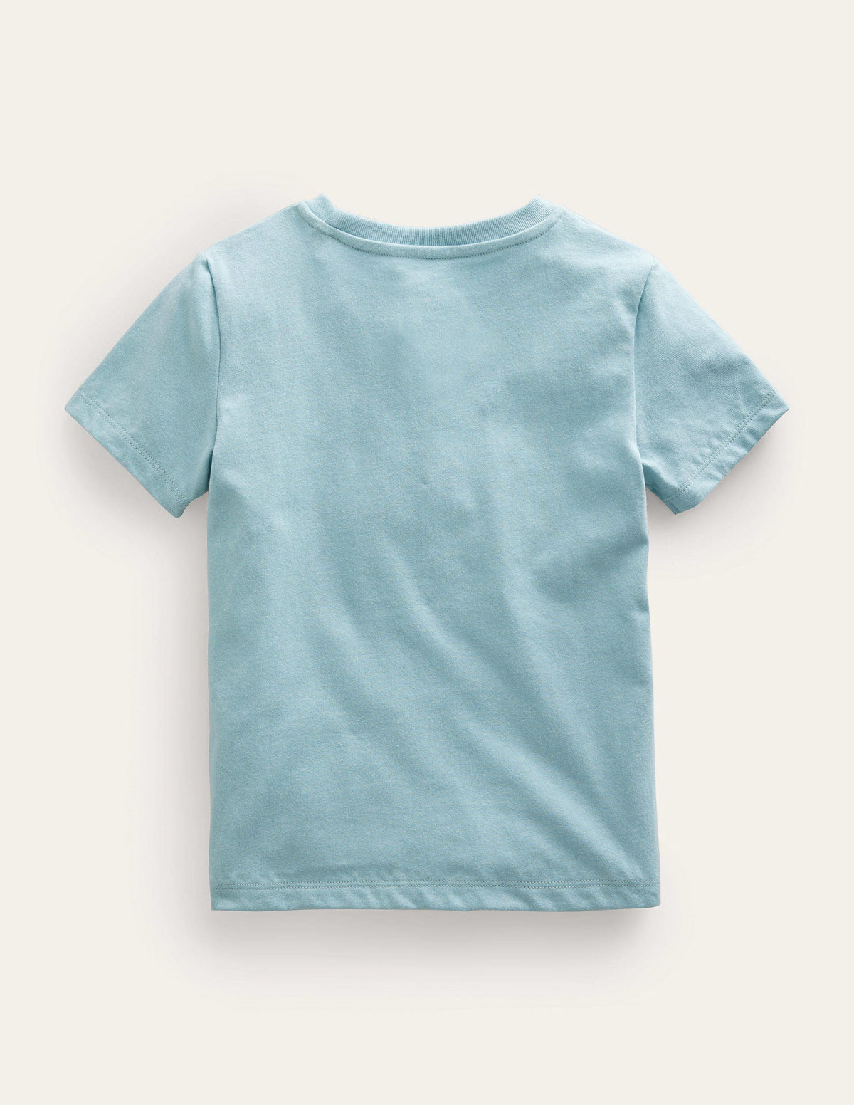 Chain Stitch Logo T-shirt-Tourmaline Blue Burger - Image 2