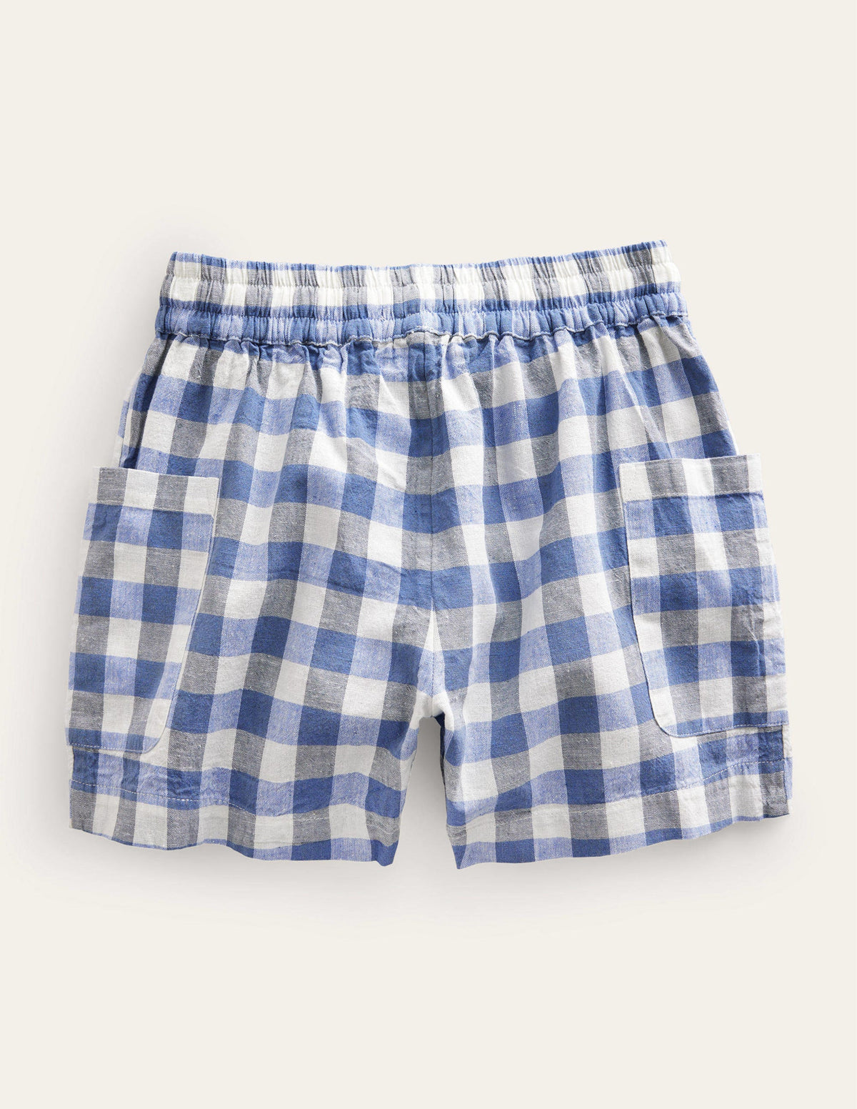 Shorts mit Taschen-Dunkelblau, Vichykaros-2