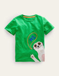 T-shirt à motif recto verso-Suricate vert vif