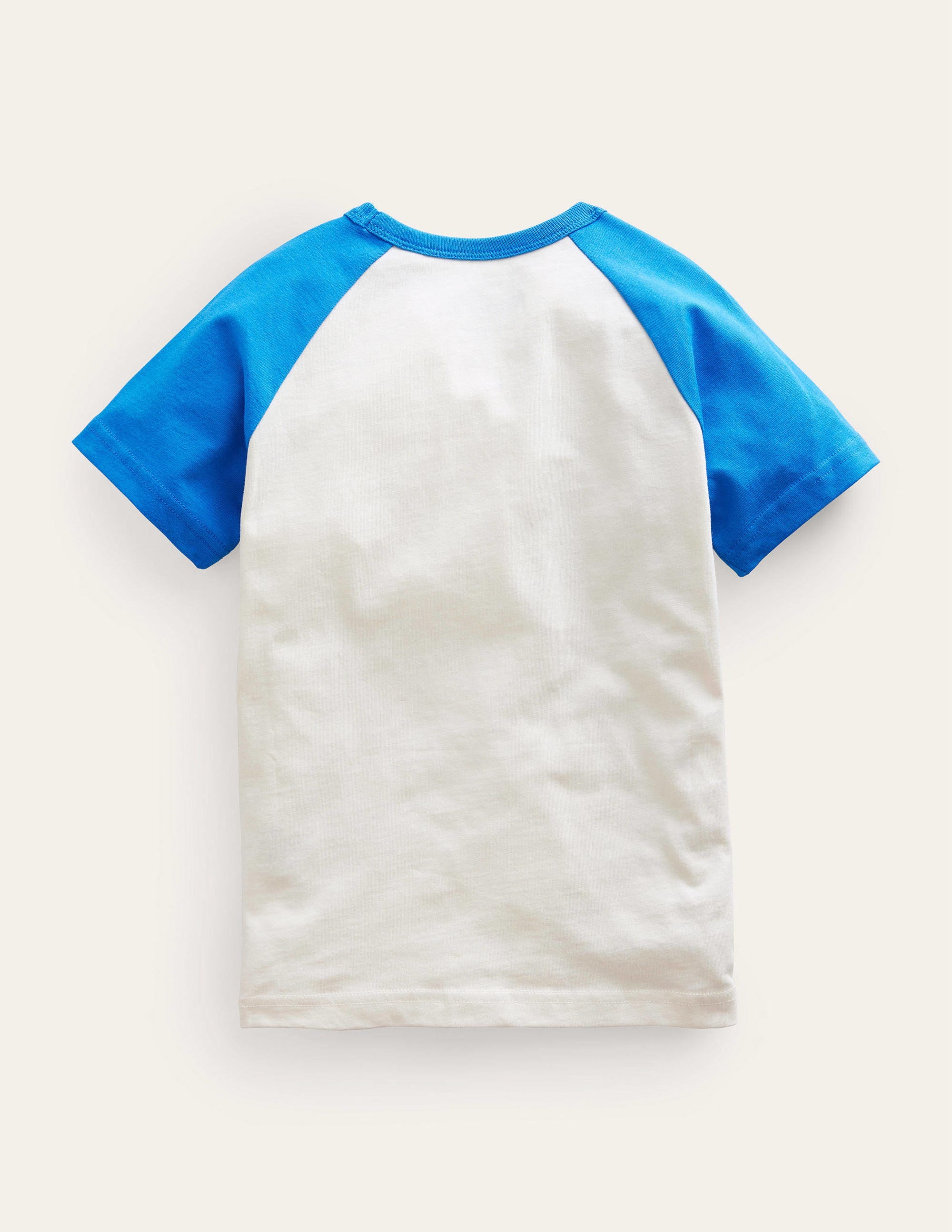Raglan-T-Shirt mit Fakten-Karibikblau, Pizza - Image 2