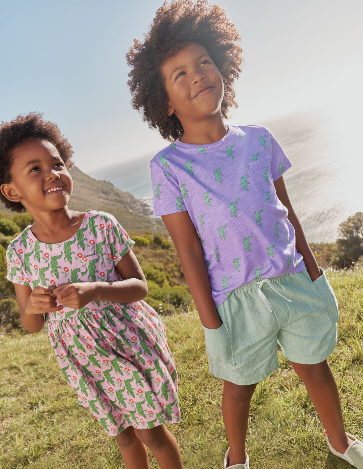 All-over Printed T-Shirt-Soft Lavender Purple Croc-4
