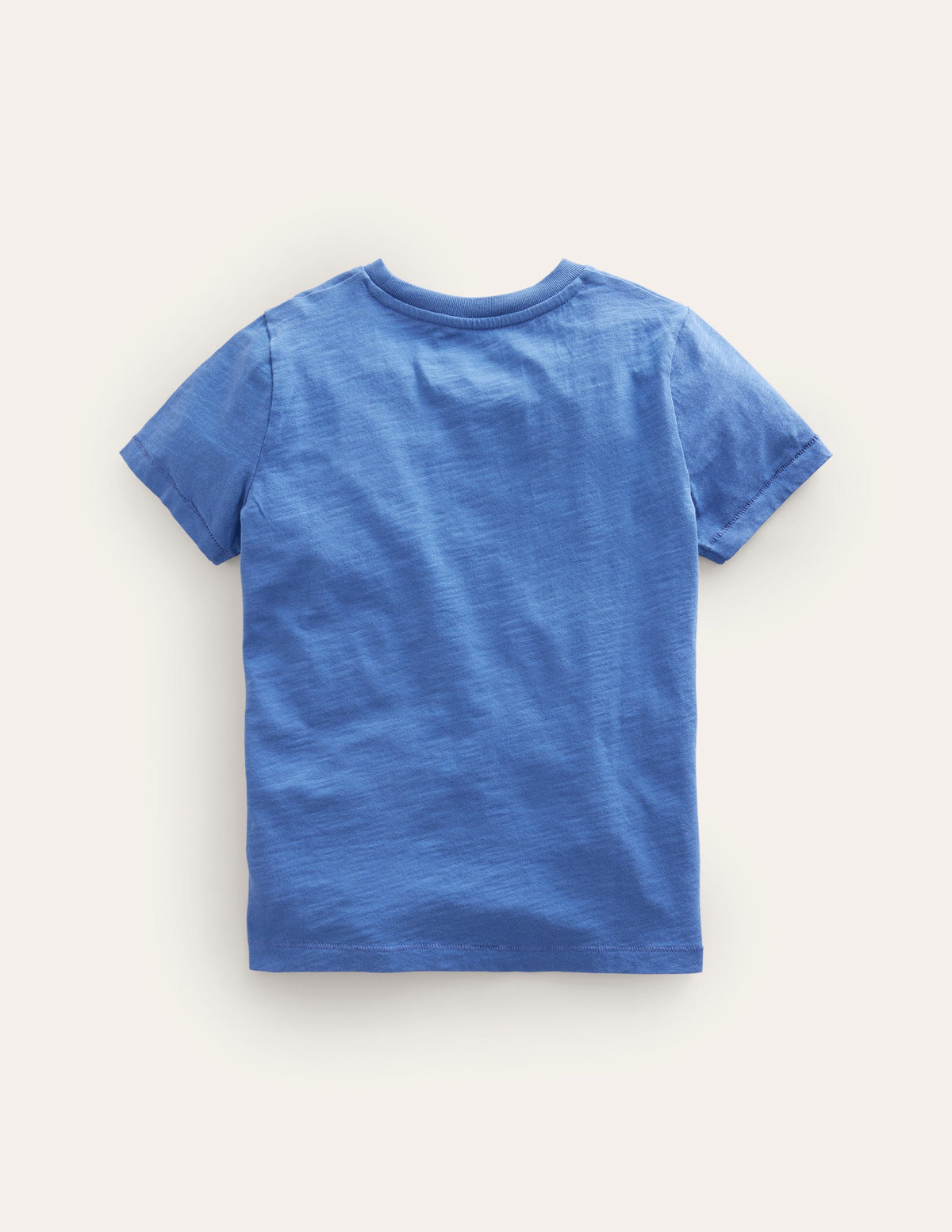 Vorgewaschenes Flammgarn-T-Shirt-Dunkelblau - Image 2
