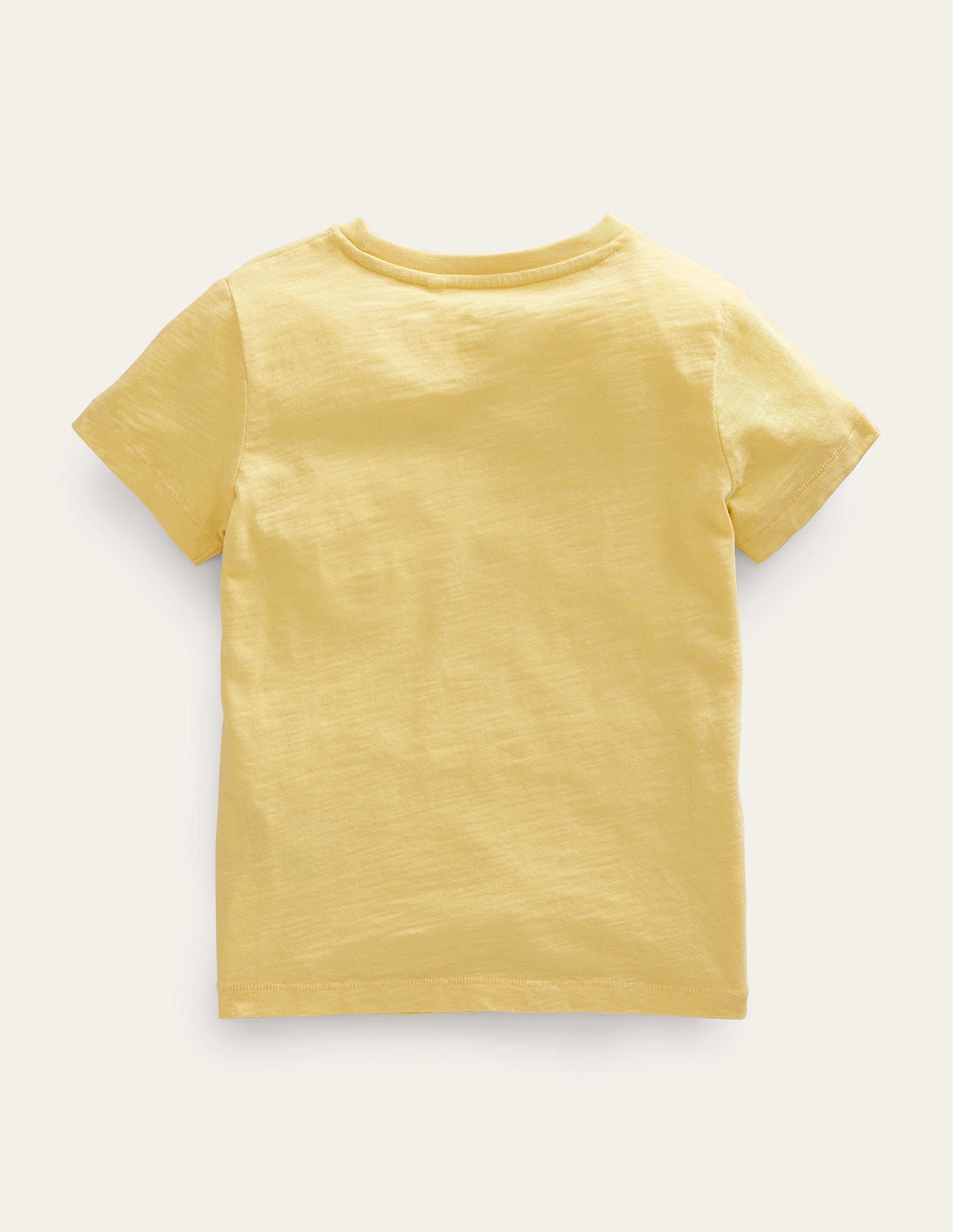Vorgewaschenes Flammgarn-T-Shirt-Butterblumengelb - Image 2