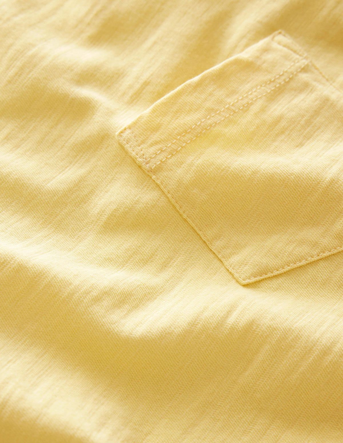 Vorgewaschenes Flammgarn-T-Shirt-Butterblumengelb - Image 3