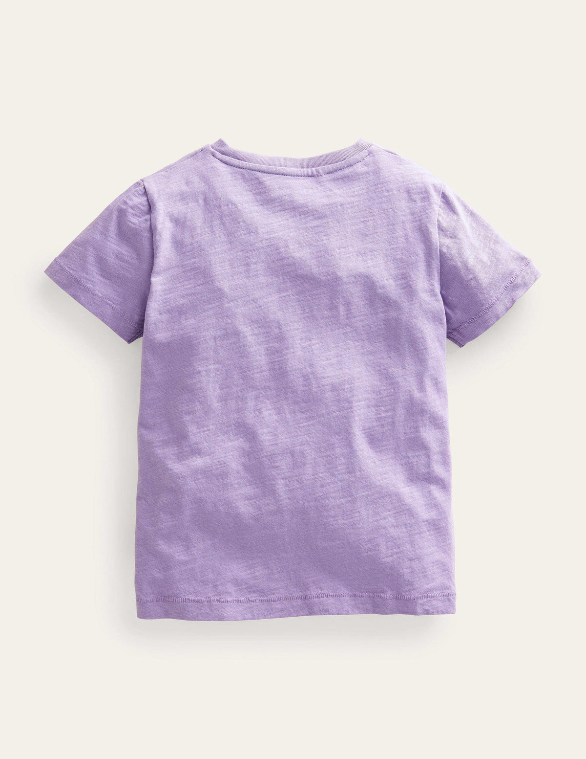 Vorgewaschenes Flammgarn-T-Shirt-Nebliges Lavendellila-2